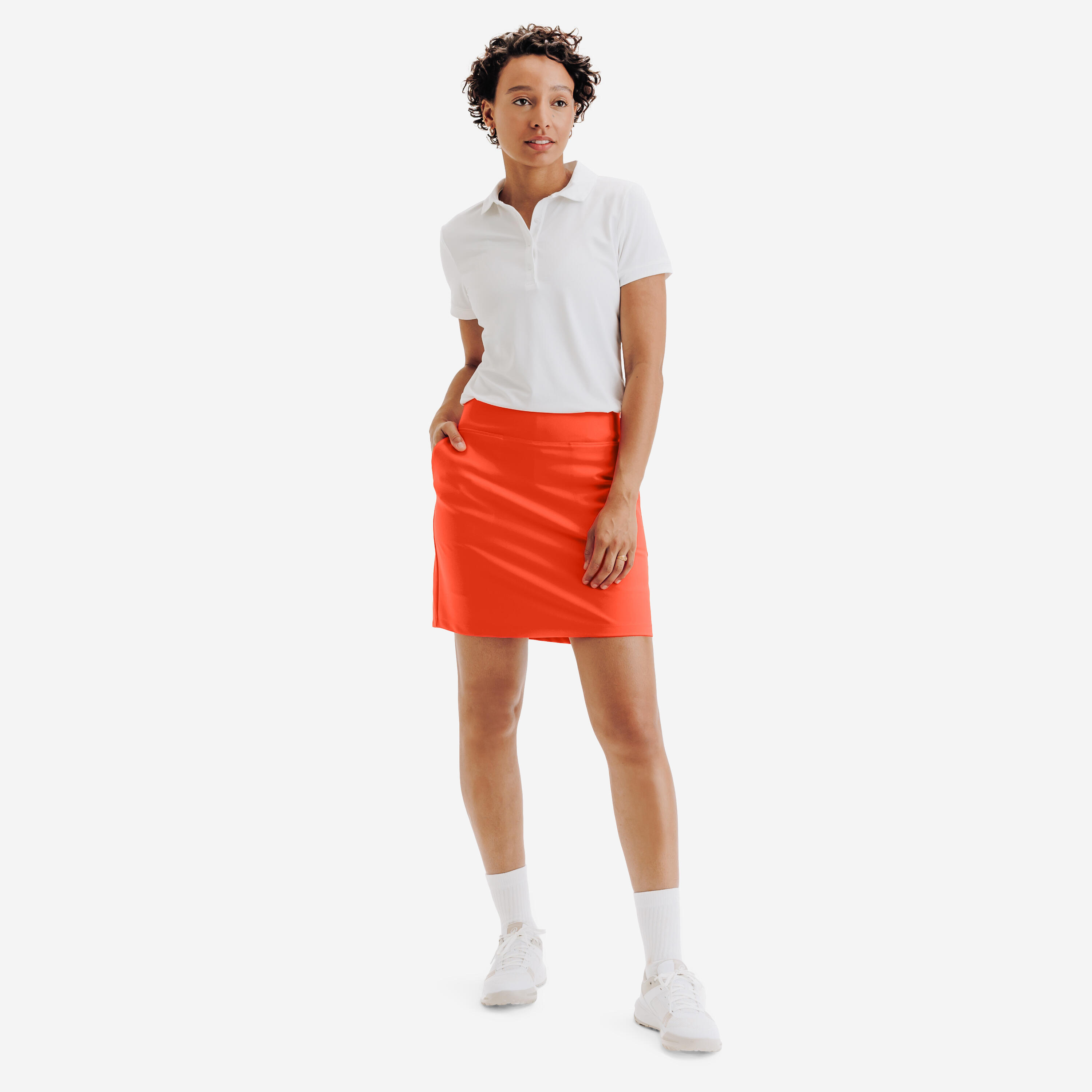 Jupe-short de golf femme, WW 500 2/6