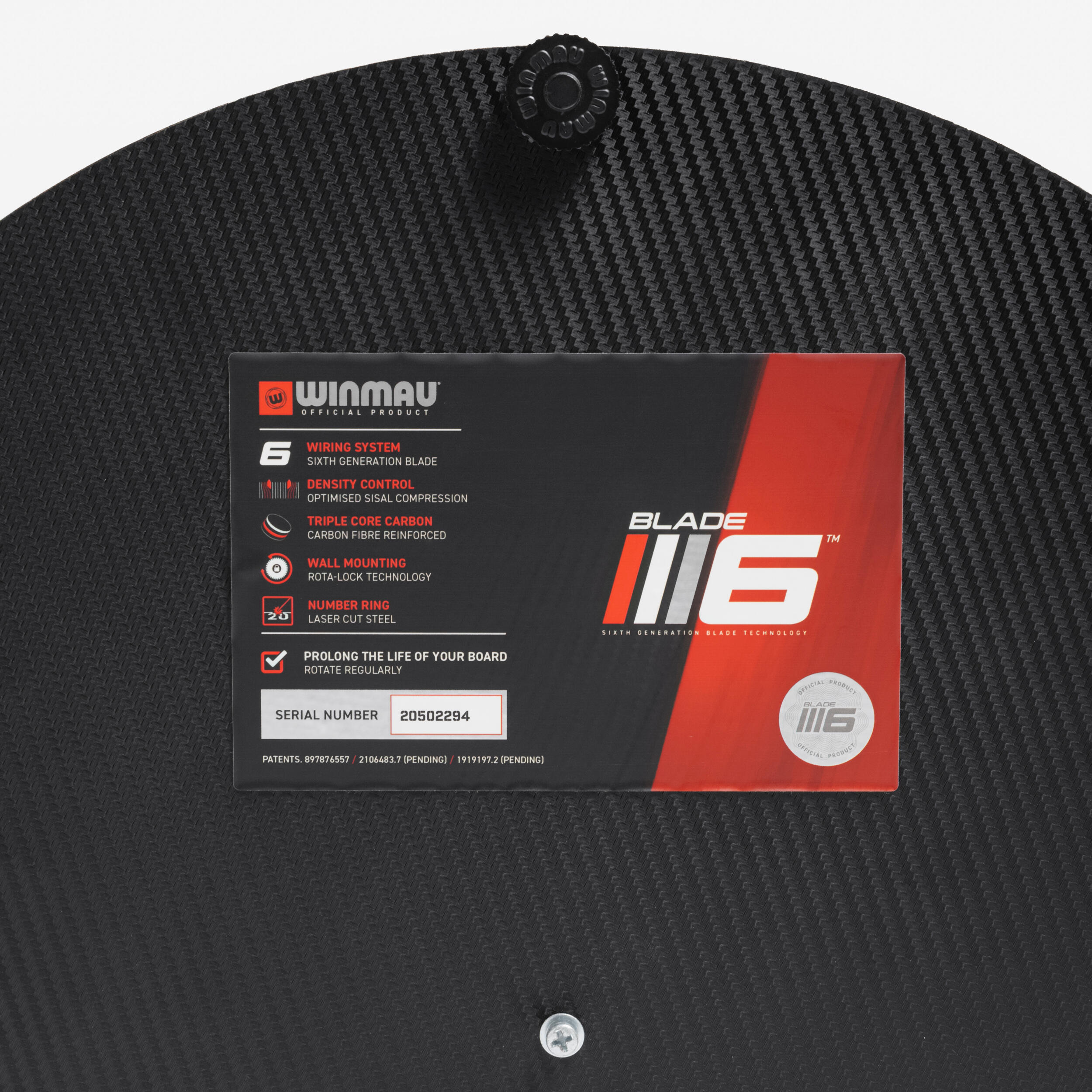 Dartboard Winmau Blade 6 Triple Core Carbon (Gebraucht) in Rothrist für