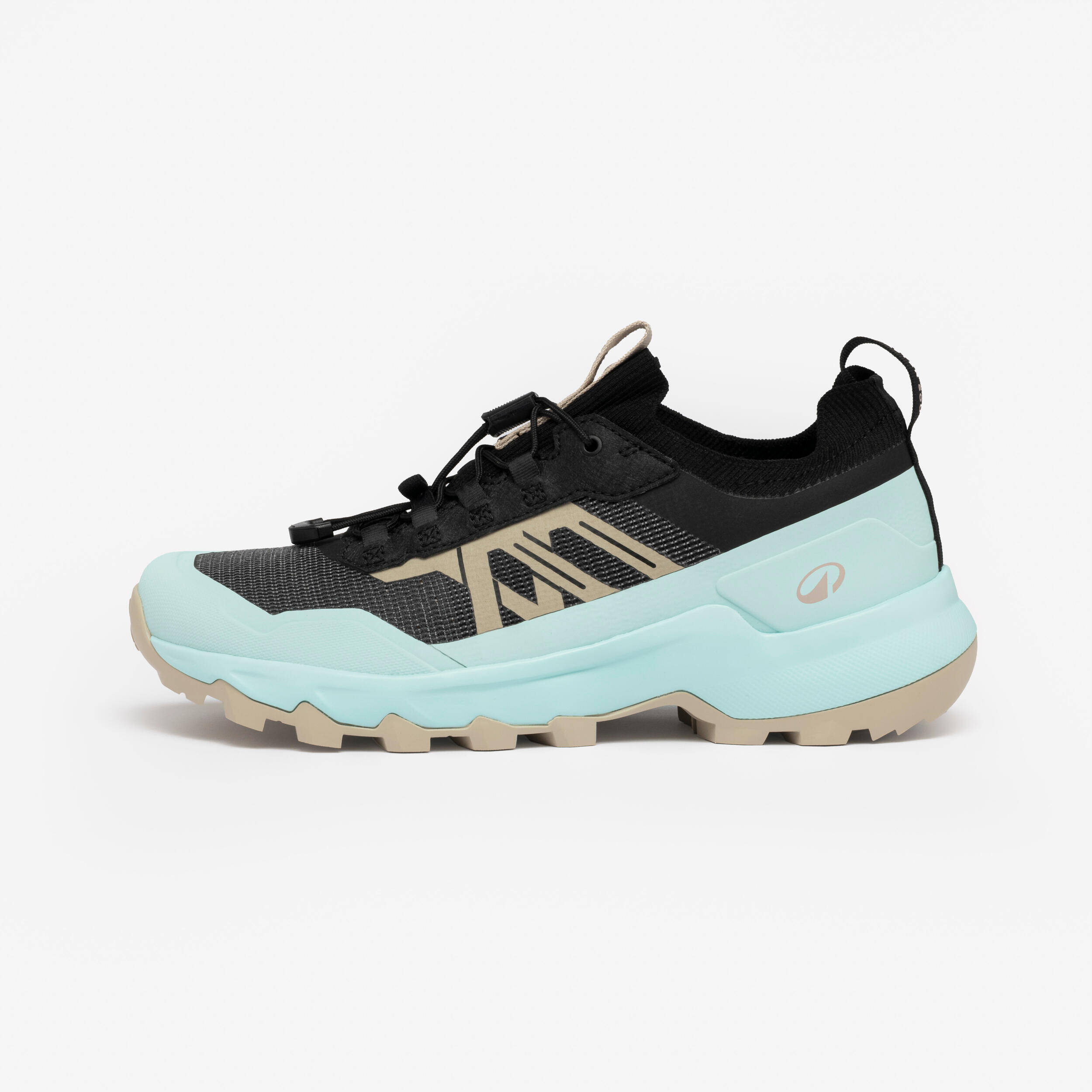 Women’s low-rise hiking boots, MH500 Faster - Blue -  1