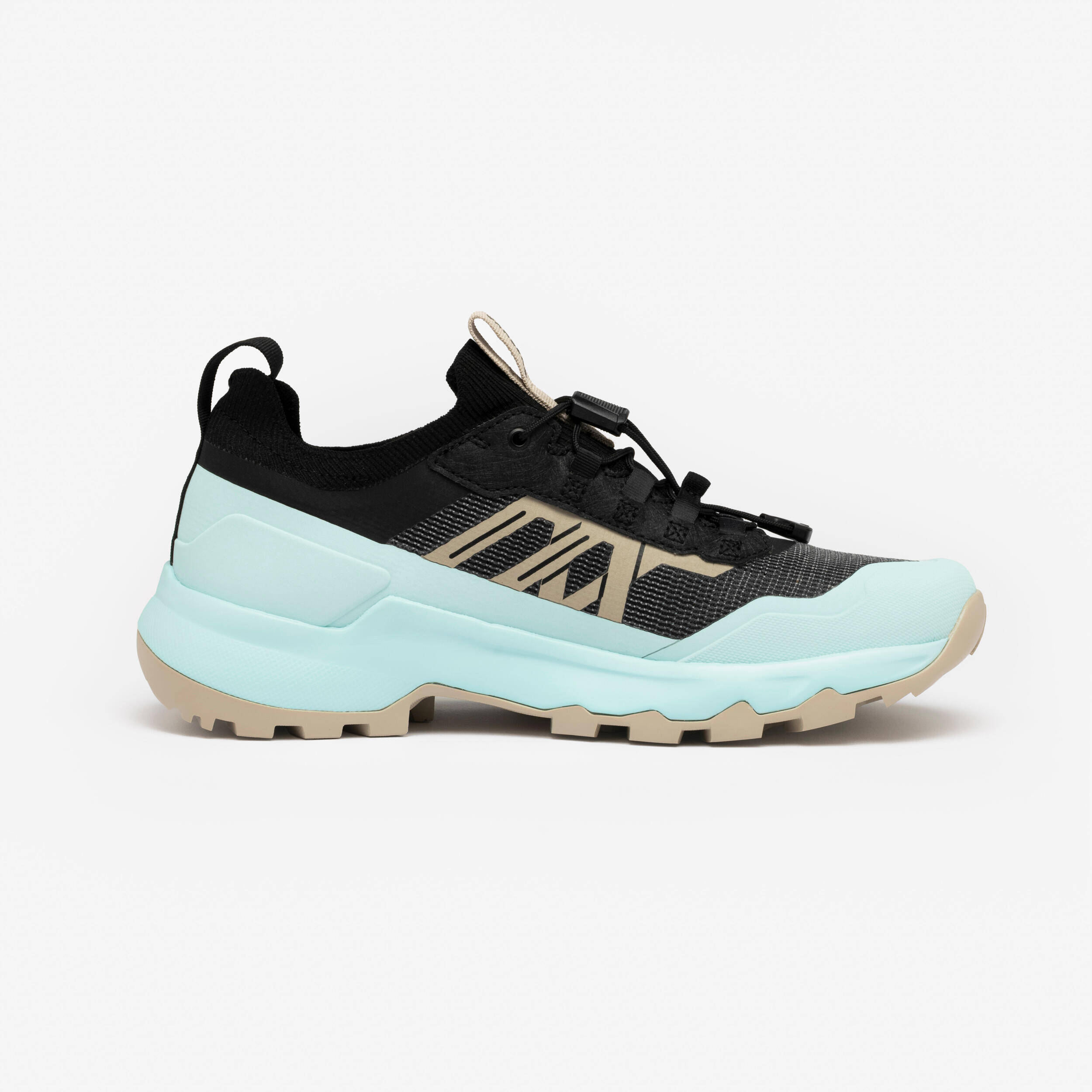 Women’s low-rise hiking boots, MH500 Faster - Blue -  2
