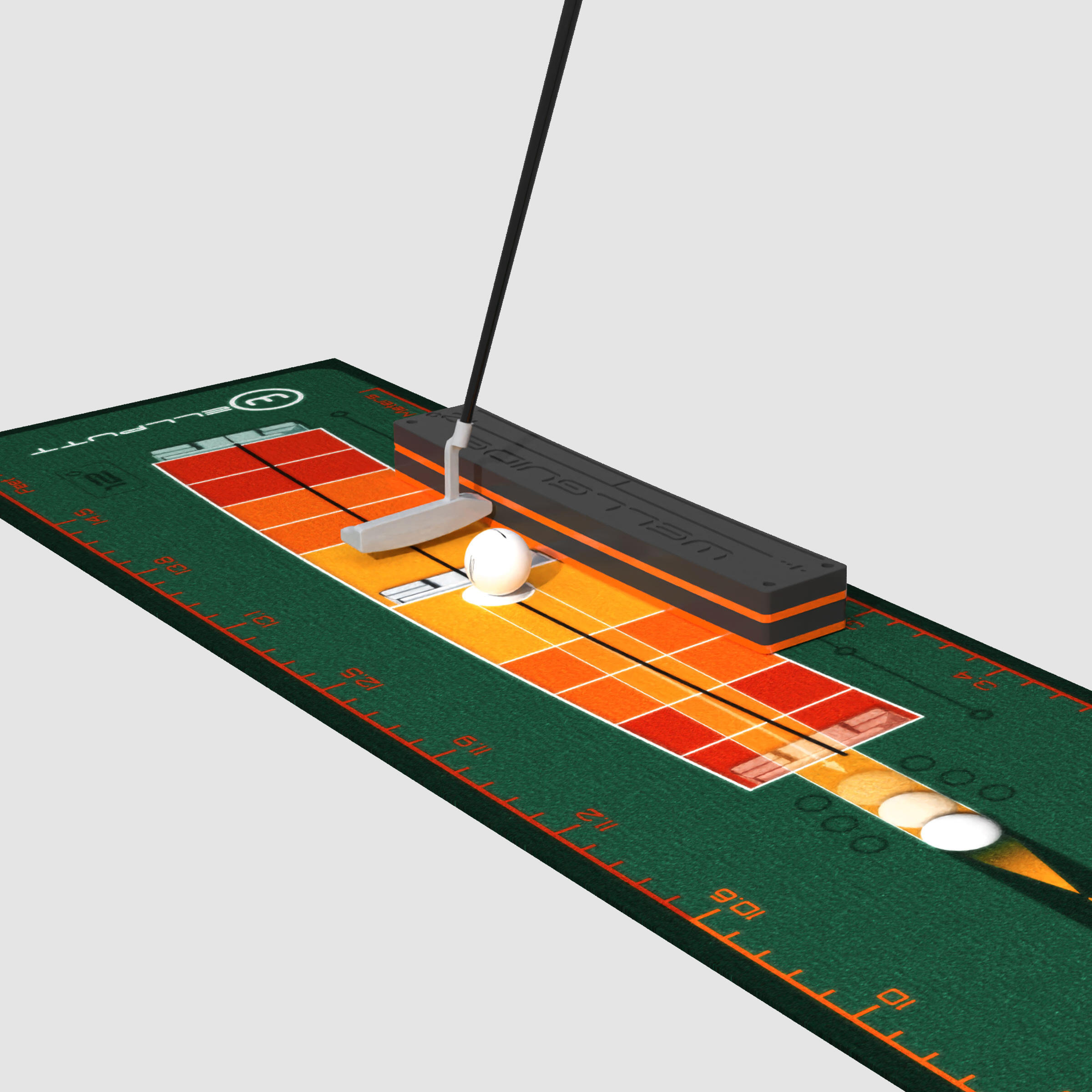 Tapis de putting Wellputt Stroke Master 2,5 mètres 5/8