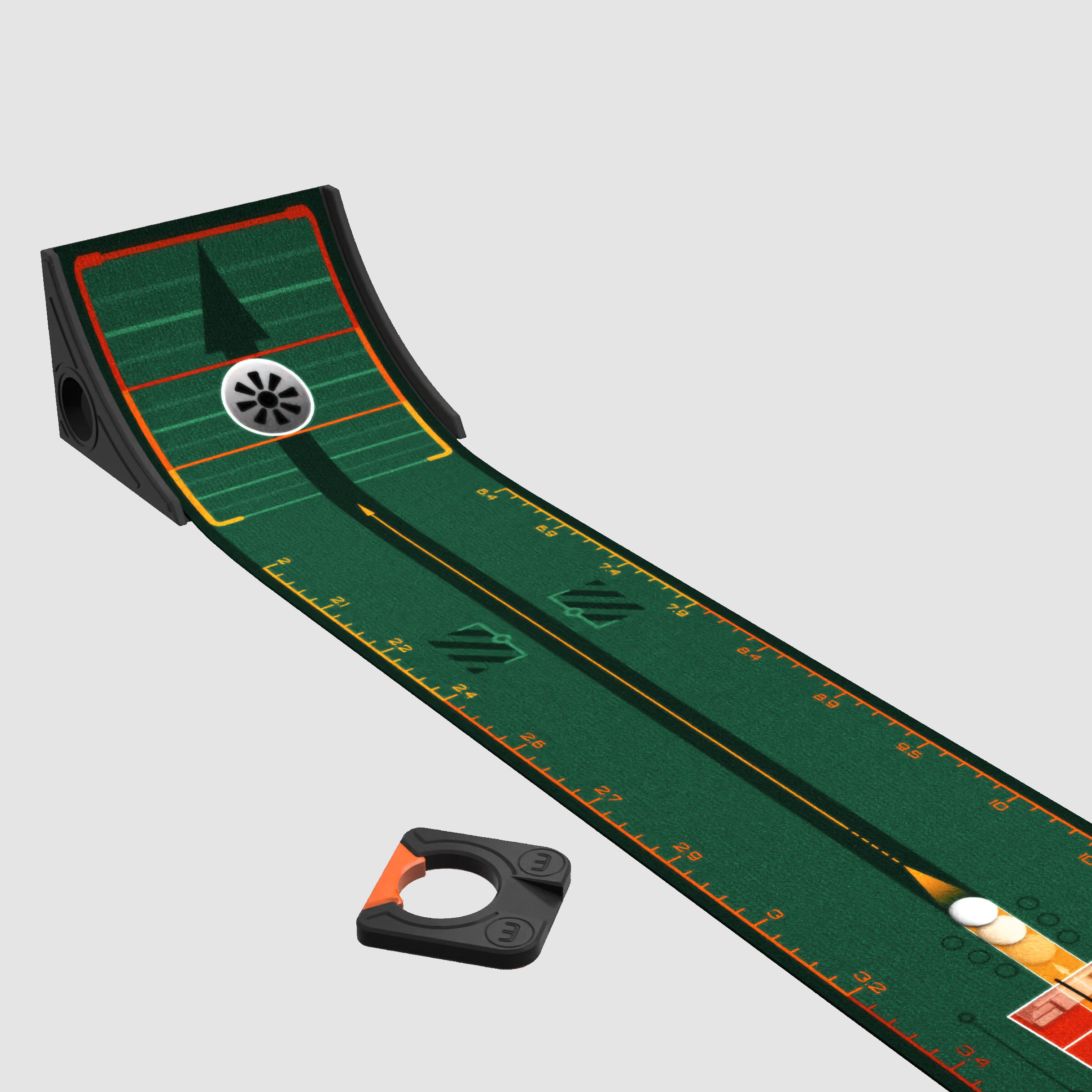 Tapis de putting Wellputt Stroke Master 2,5 mètres 3/8