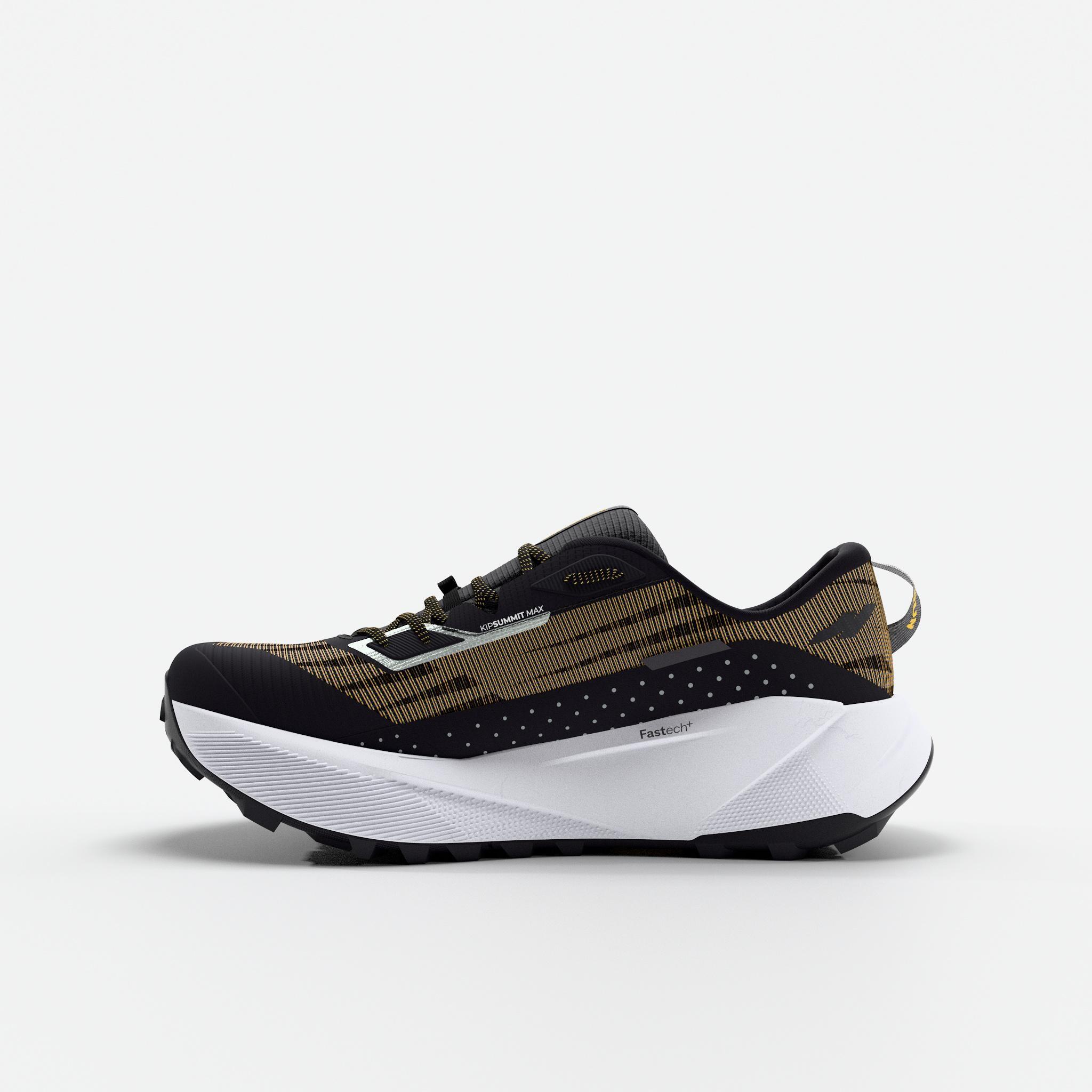 Chaussures de running trail homme, Kiprun kipsummit max, noir et orange 2/10