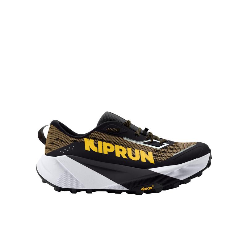 Încălțăminte de alergare trail, Kiprun Kipsummit Max negru portocaliu, bărbați