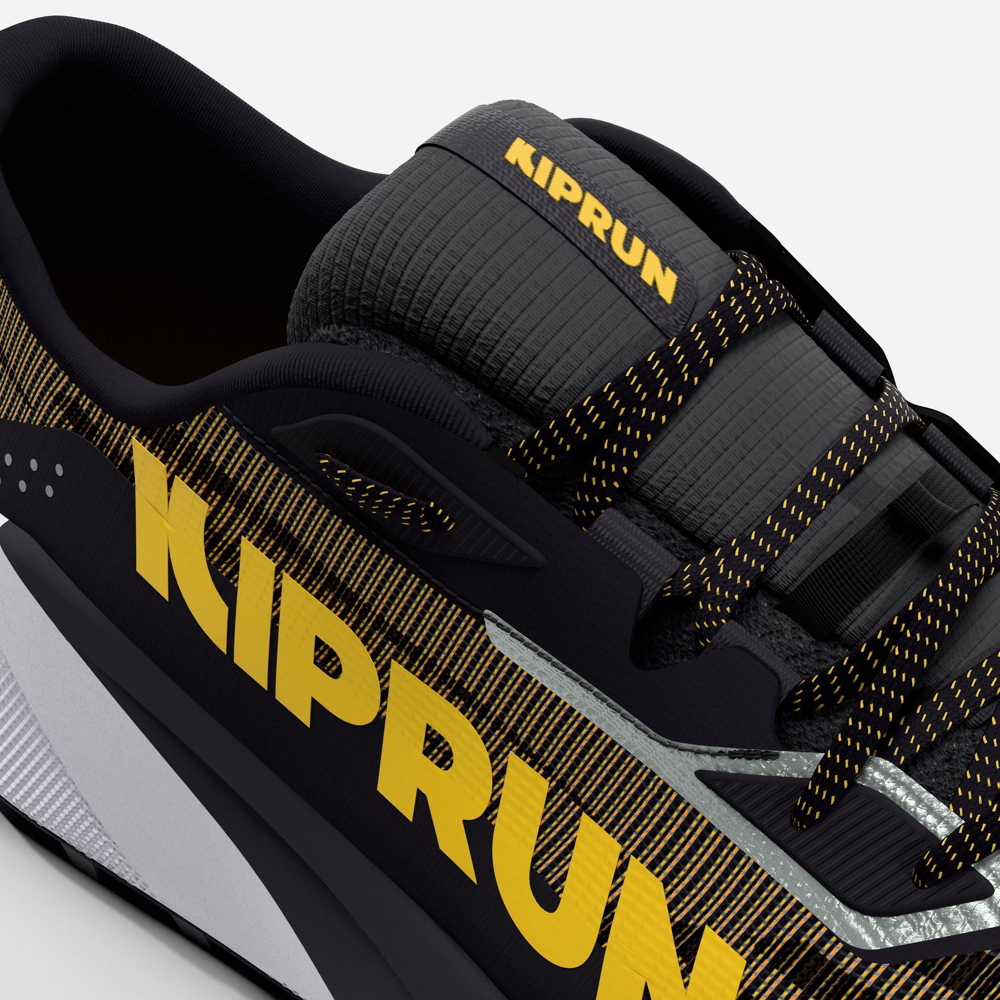 Chaussures de running trail homme, Kiprun kipsummit max, noir et orange 8/10