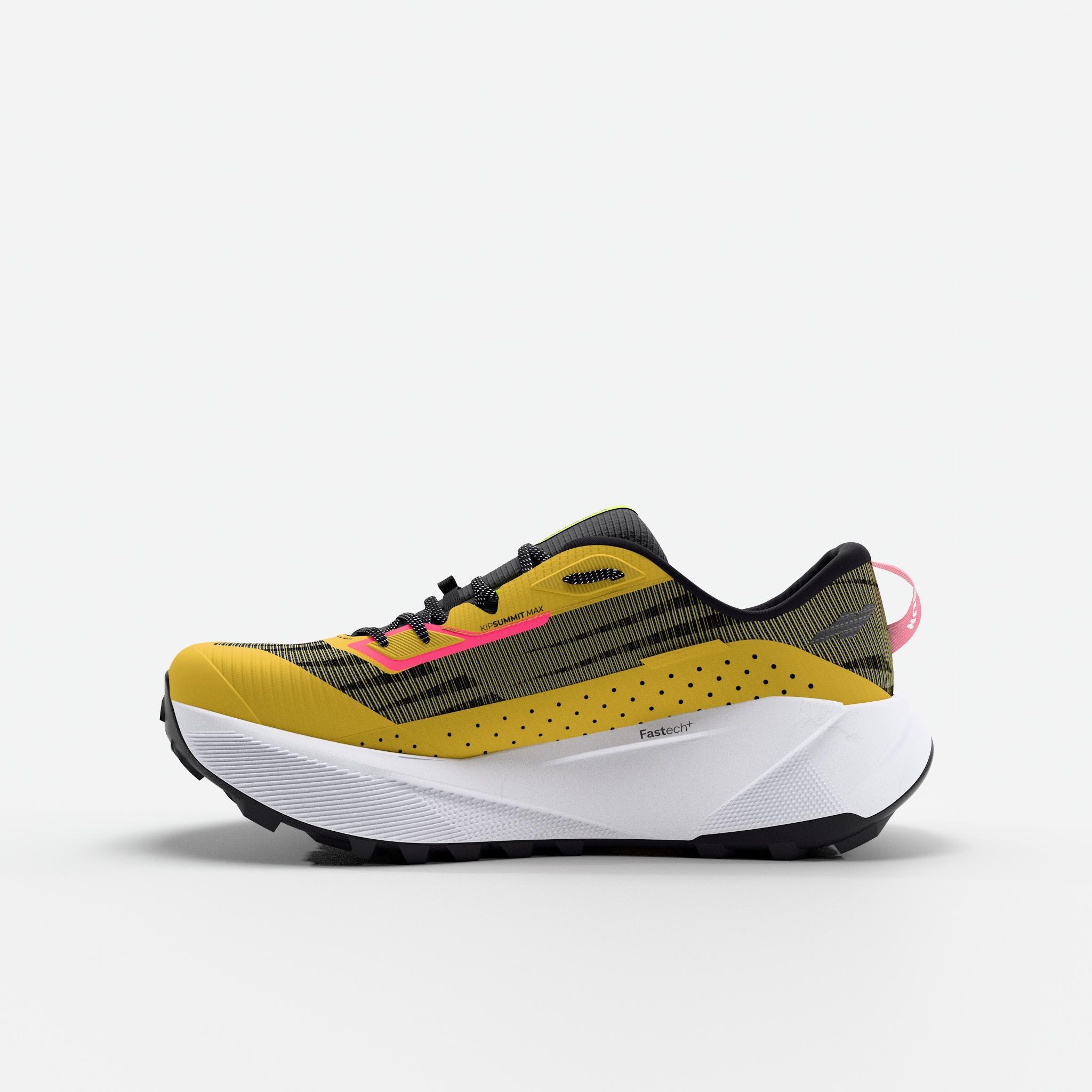 Chaussures de trail running homme, Kiprun Kipsummit Max jaune