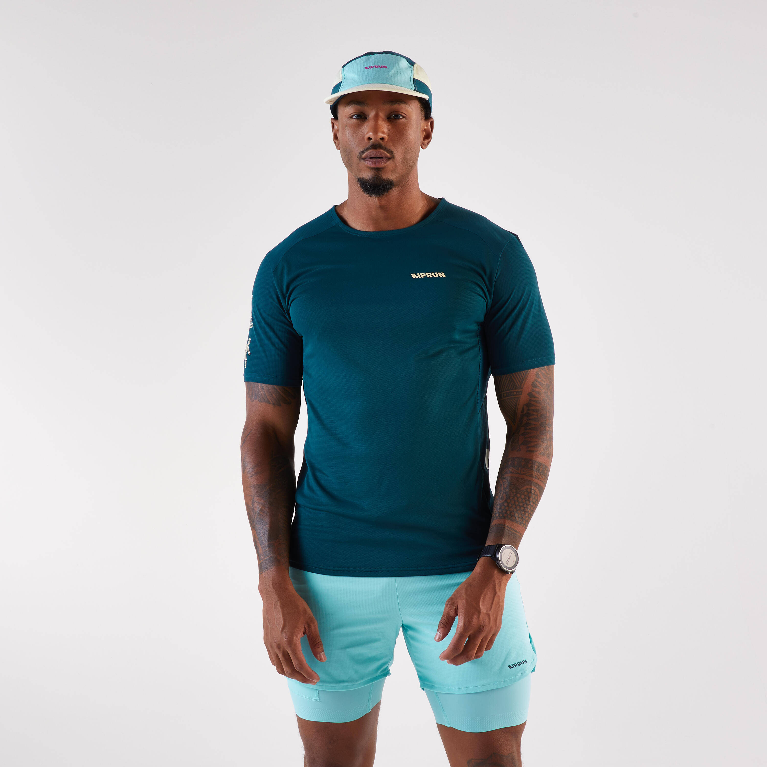 Men's Running T-shirt Kiprun Run 900 Light Blue -  4
