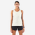 Débardeur de running respirant femme, Kiprun run 100 blanc ecru