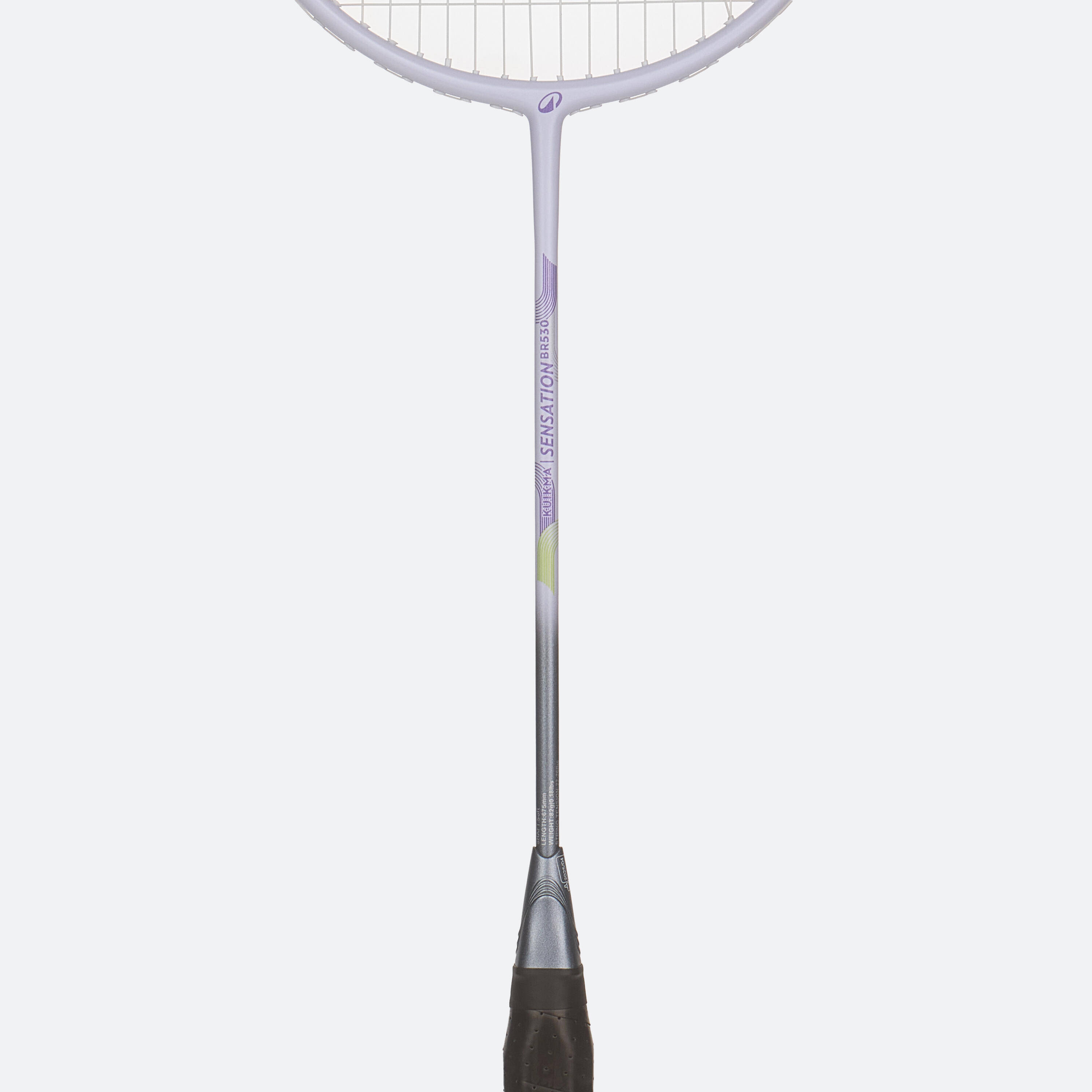 ADULT BADMINTON RACKET BR SENSATION 530 FOGGY BLUE -  3