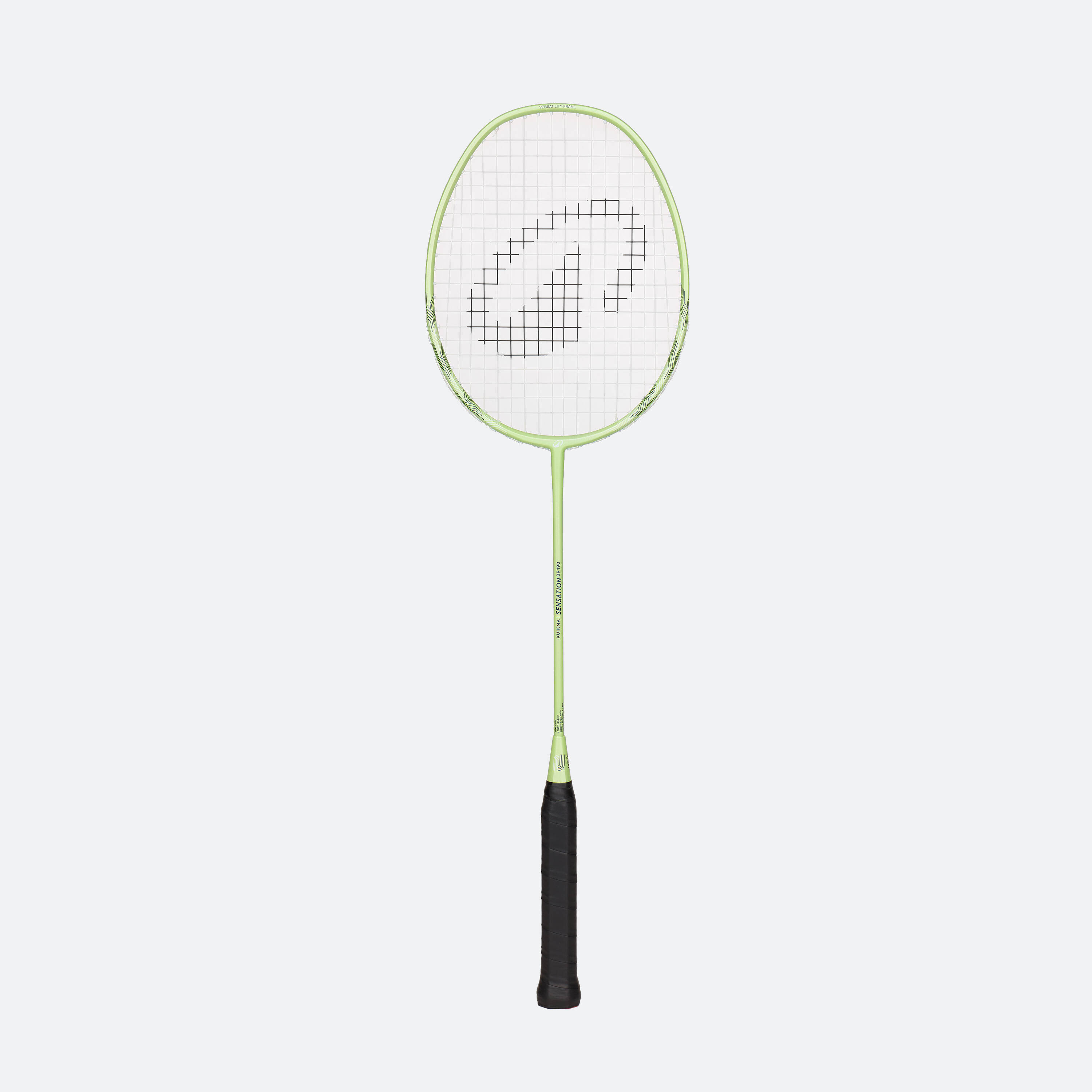 ADULT BADMINTON RACKET BR SENSATION 190 LIME -  2