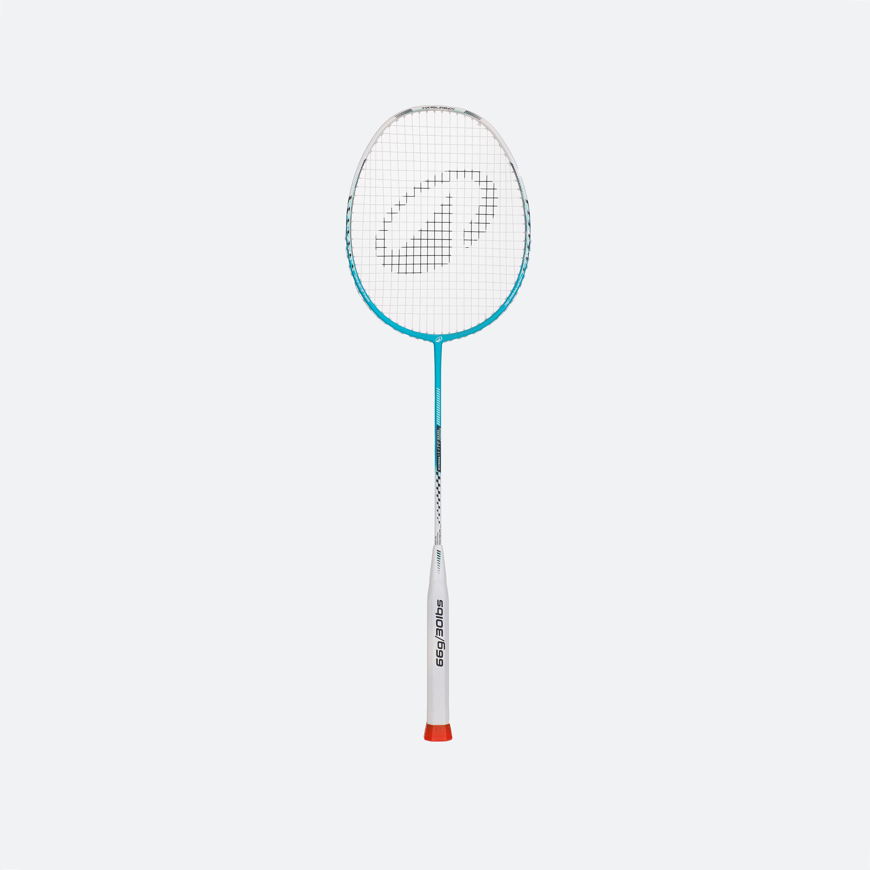 ADULT BADMINTON RACKET BR LITE 590 TURQUOISE BLUE -  1