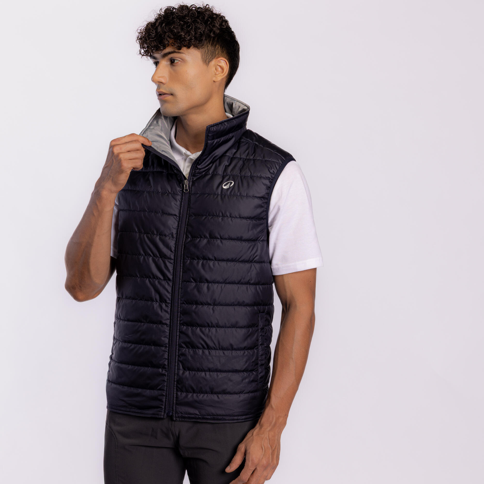 Men Horse Riding Sleeveless Gilet 100 - Navy