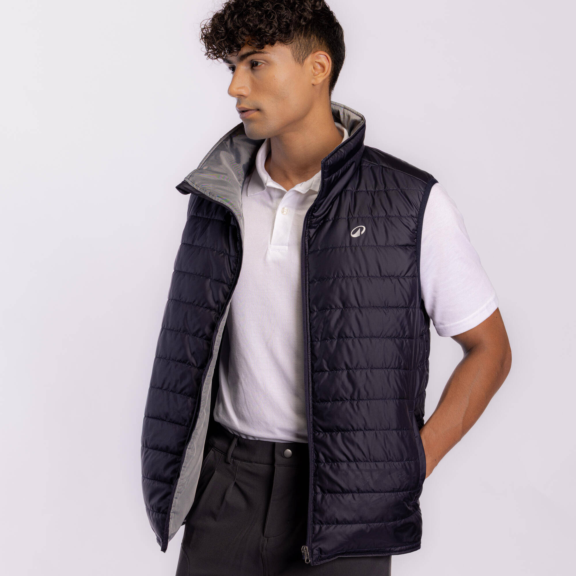 Men Horse Riding Sleeveless Gilet 100 - Navy -  2