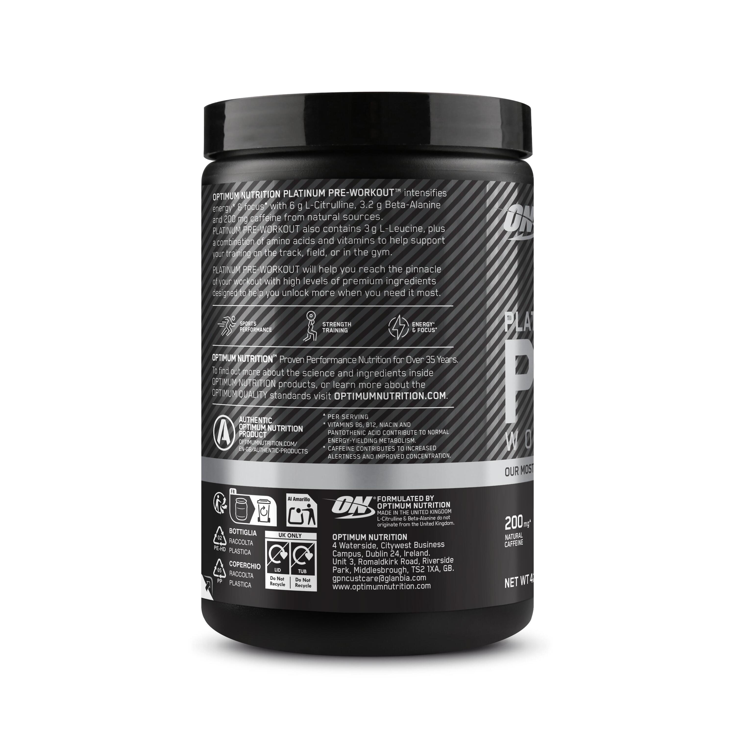 Pre workout Fruit Punch, Platinum 420g 2/4