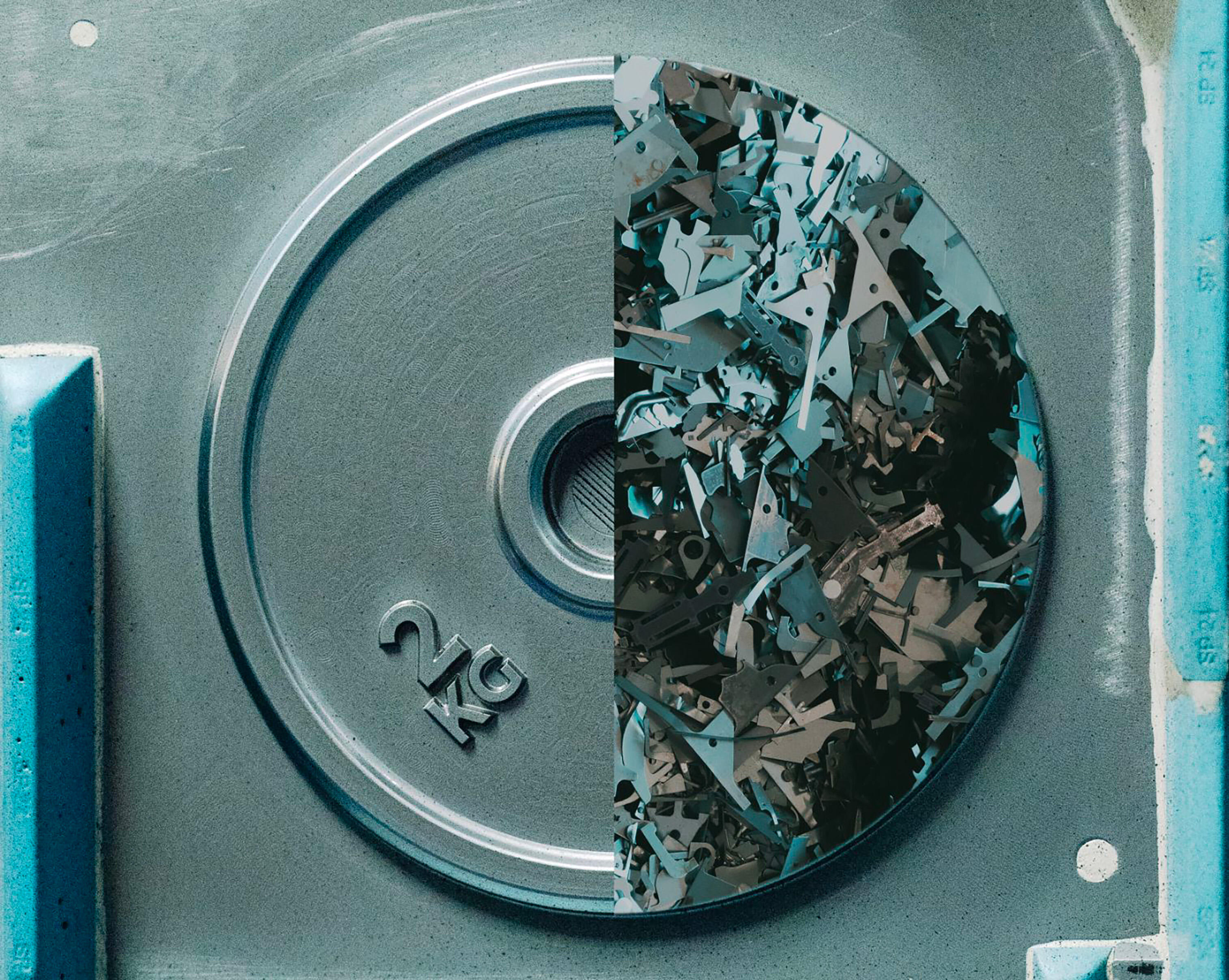 Disco de musculación 10kg 28mm Decathlon