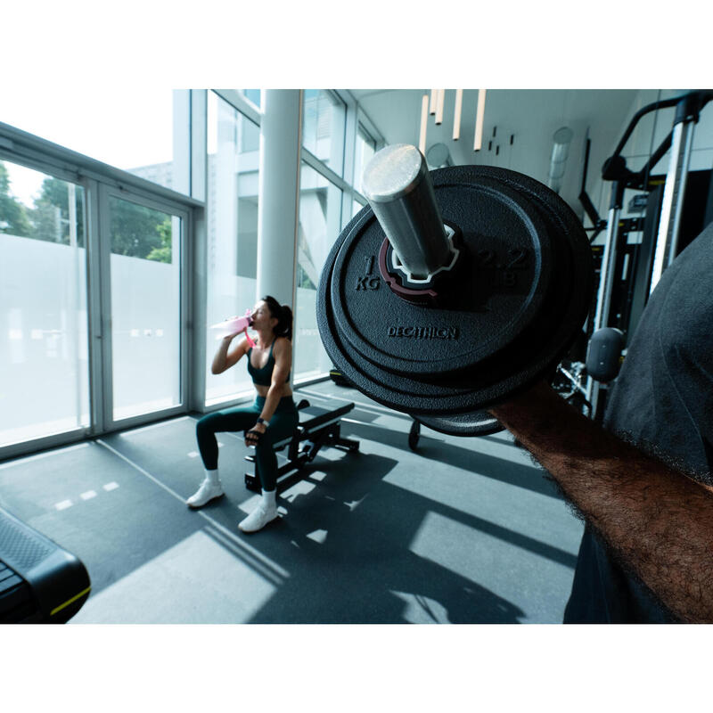 Kit d’haltères de musculation 20 kg avec disques en fonte à 80 % recyclée