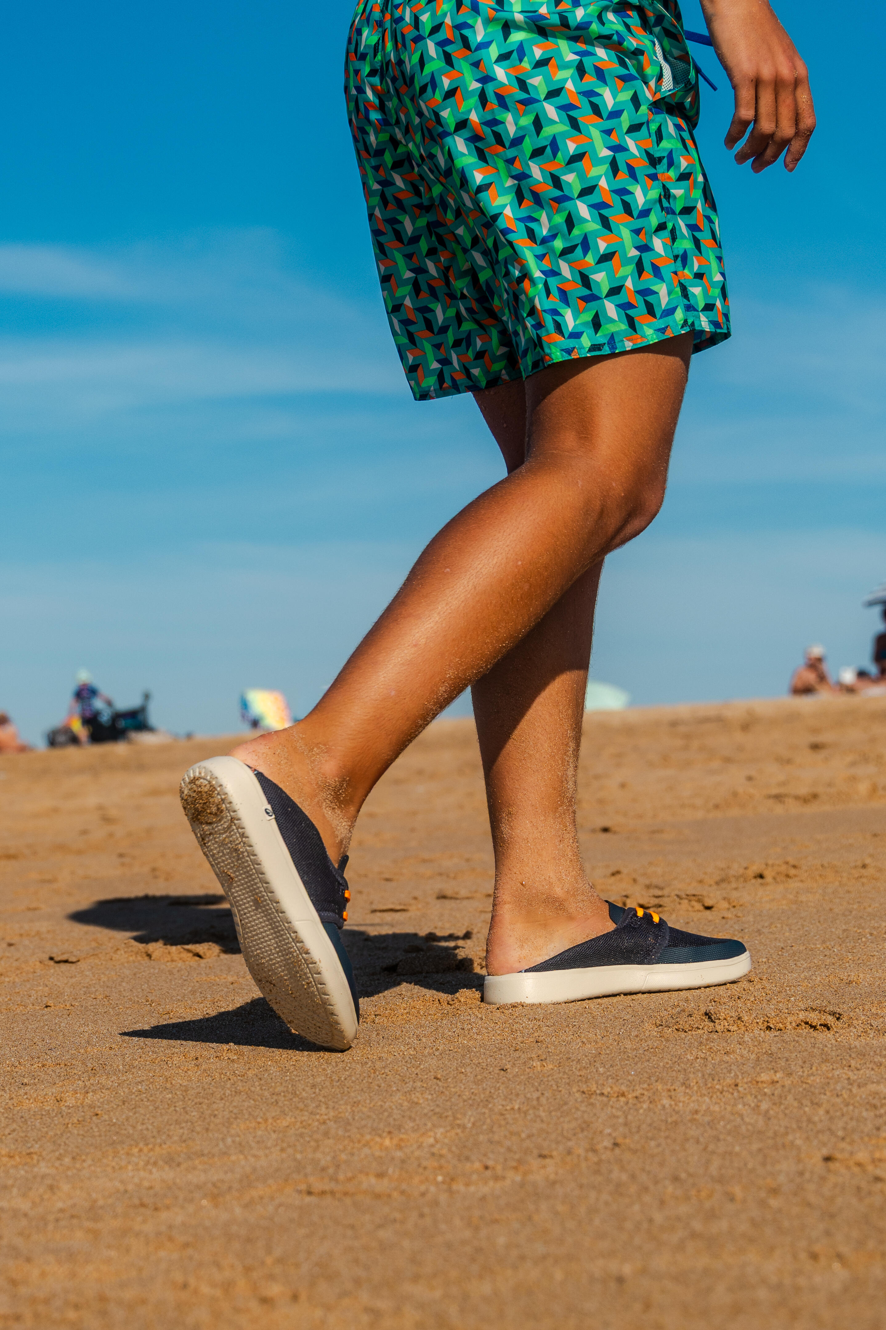 Calçado de praia alpercatas criança, Areeta Punky preto 9/9