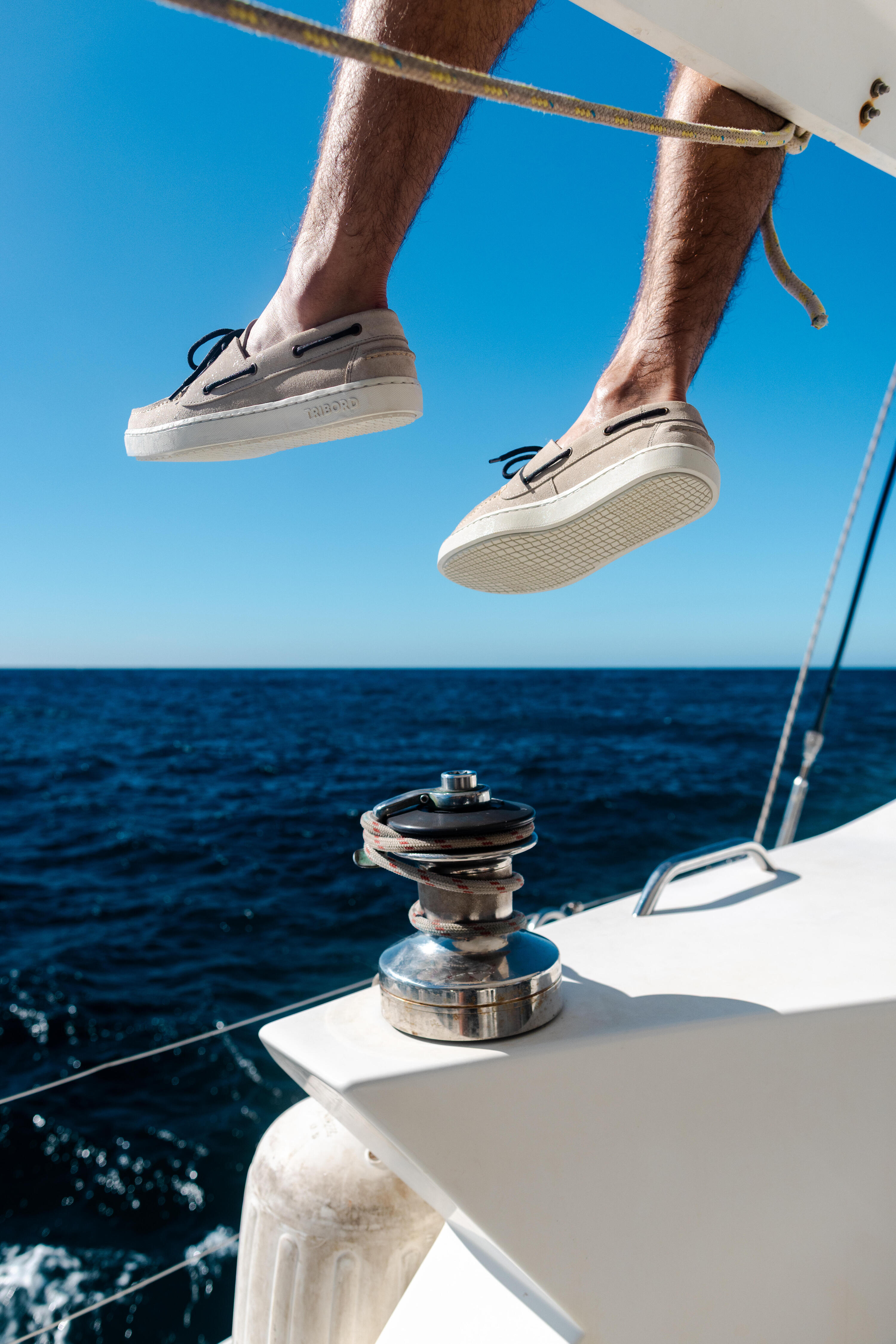 Chaussure bateau nubuk, 120 beige 6/6