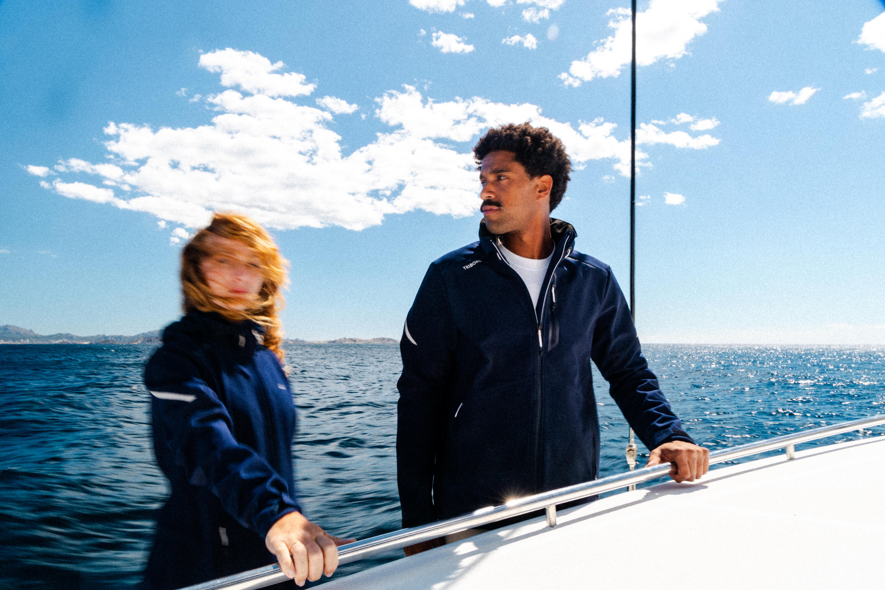 Giacca vela uomo SAILING 500 nera 36/41