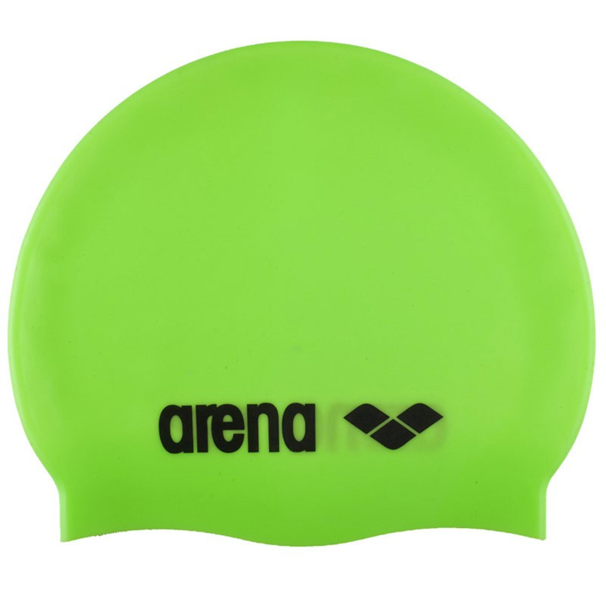 Arena Classic Silicone Junior Cap - Acid Lime