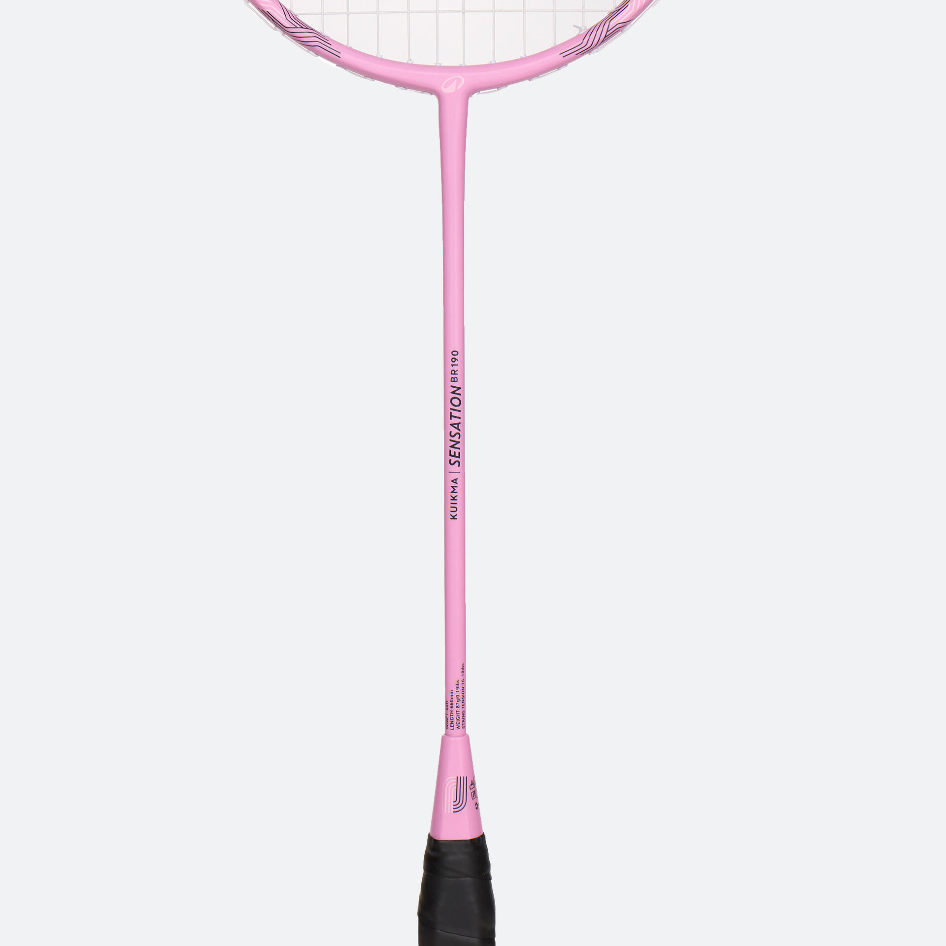 ADULT BADMINTON RACKET BR SENSATION 190 PINK