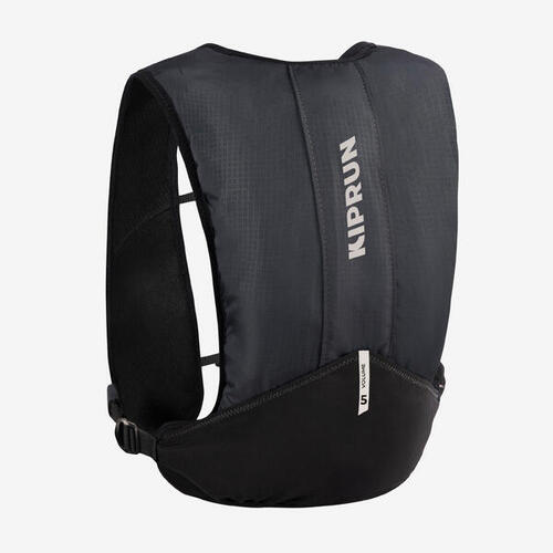 Sac d&#039;hydratation mixte + poche à eau 1L incluse - KIPRUN 500 5L essentiel noir
