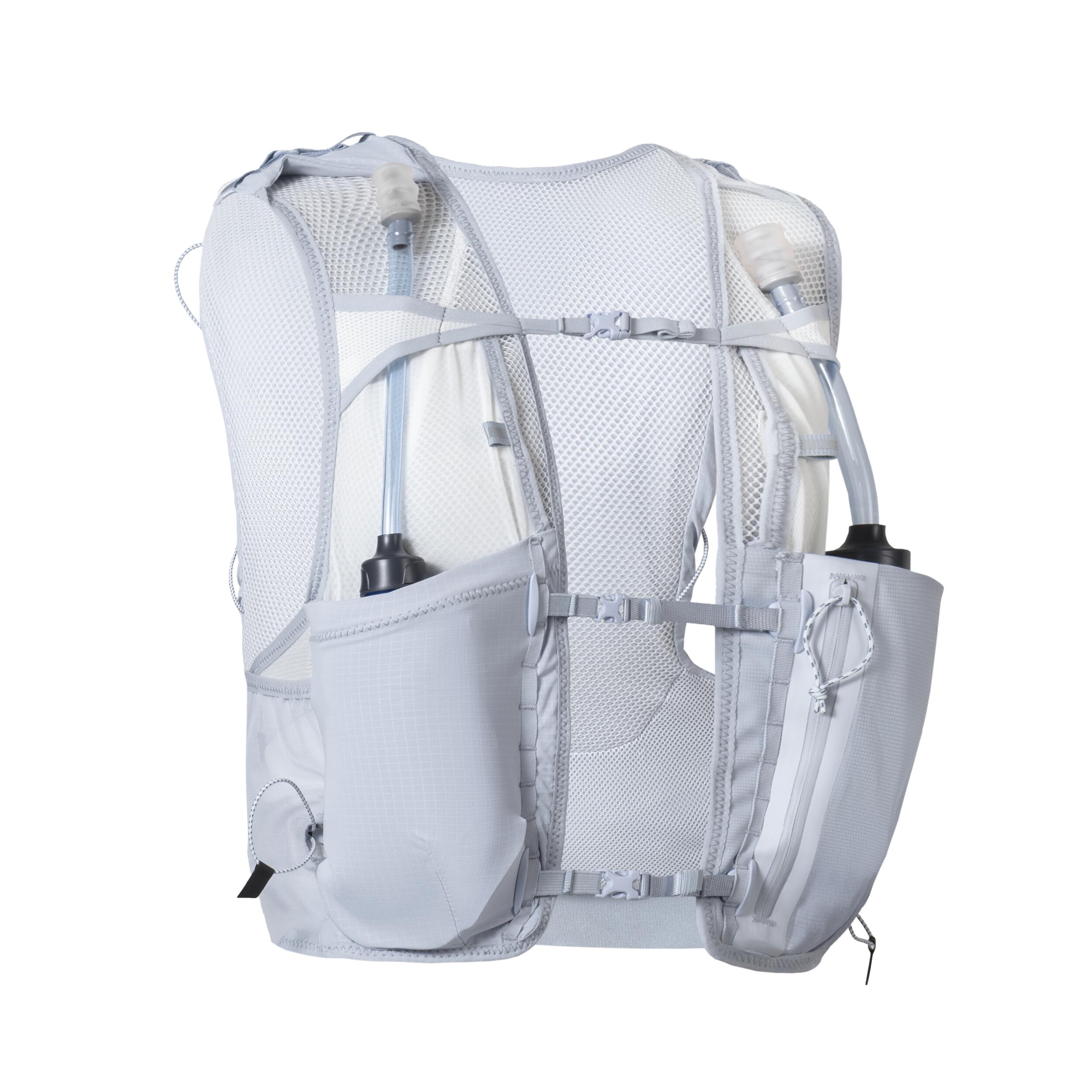 Sac trail running femme + 2 flasques 500ml incluses - KIPRUN 900 8L W Bleu 2/16