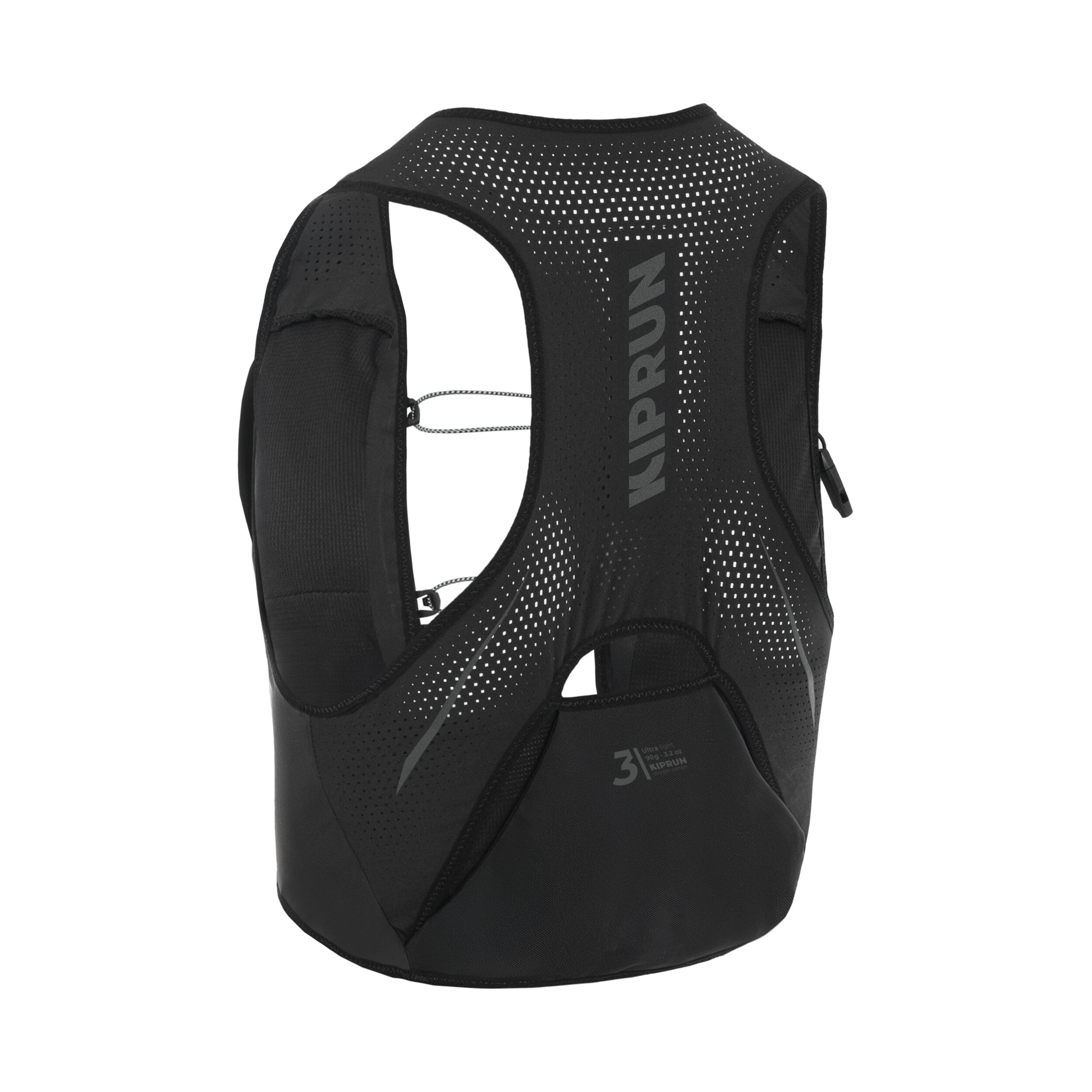 Unisex competition running hydration gilet - Kiprun Race 900 3L Black