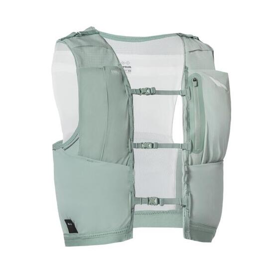 Gilet trail running compétition porte flasques mixte - KIPRUN 900 RACE 5L VERT
