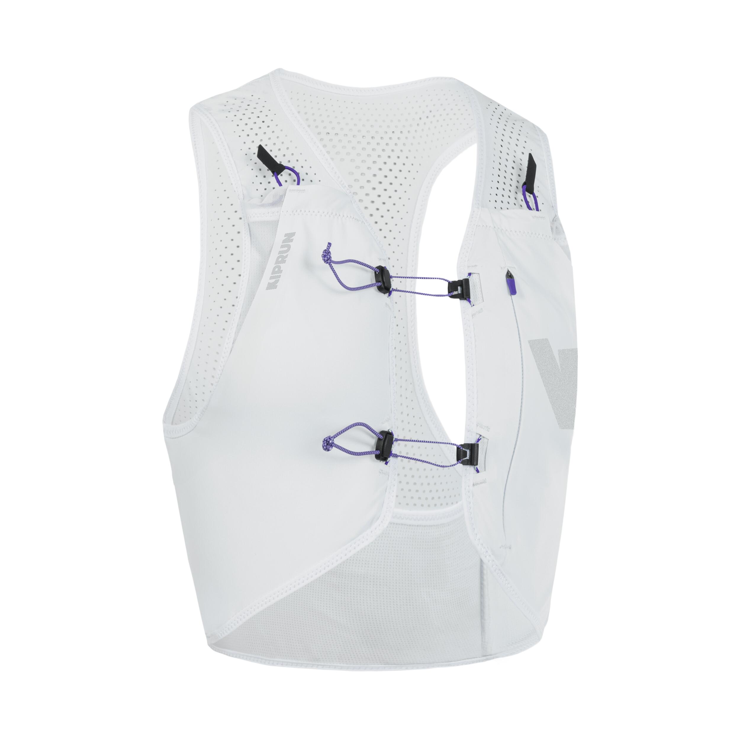 Hydration vest 3L running competition, Kiprun 900 RACE white and yellow