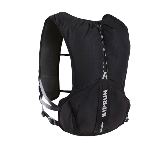 Sac trail running mixte + poche à eau 1L incluse - KIPRUN 500 5L NOIR