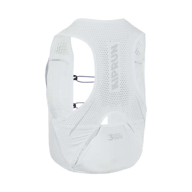 Vestă de hidratare 3L alergare competiție Kiprun 900 RACE Alb-Galben