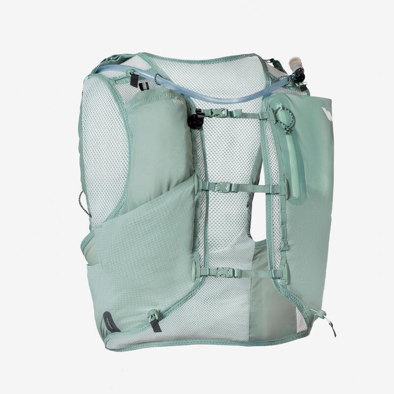 Rucsac trail alergare 10l  unisex - KIPRUN BAG 900 VERDE