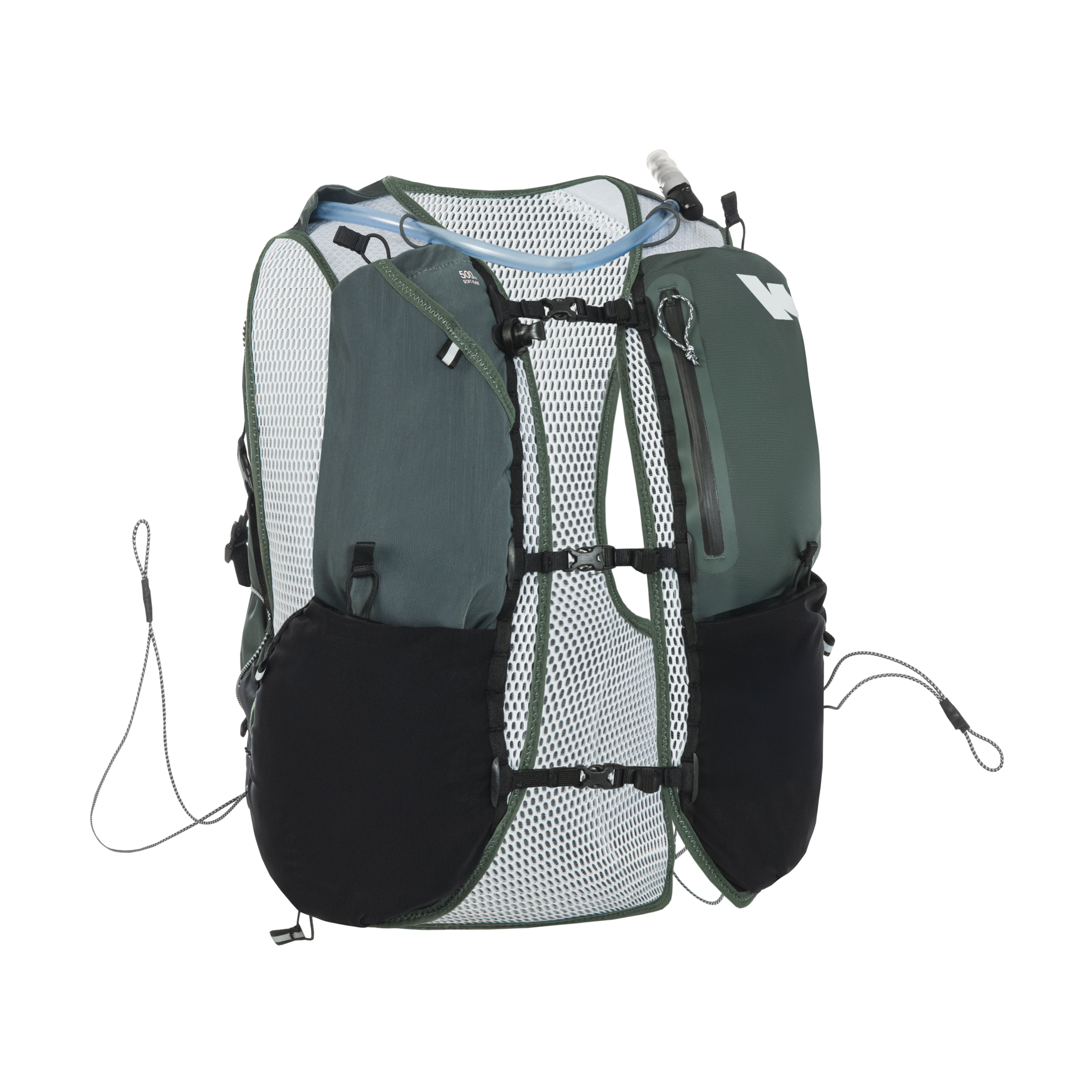 Sac trail running mixte + poche à eau 2l incluse - kiprun 900 20+5l kaki - Course - KIPRUN- Clubs - Entreprises - Collectivités - Associations