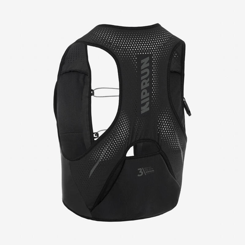 Vestă hidratare pentru alergare în competiții - KIPRUN 900 RACE 3L NEGRU Unisex