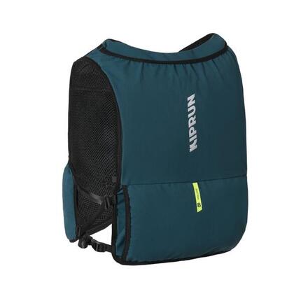 Sac trail running mixte + poche à eau 1L incluse- KIPRUN 500 8L BLEU