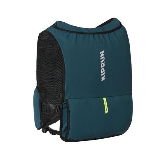 Sac trail running mixte + poche à eau 1L incluse- KIPRUN 500 8L BLEU