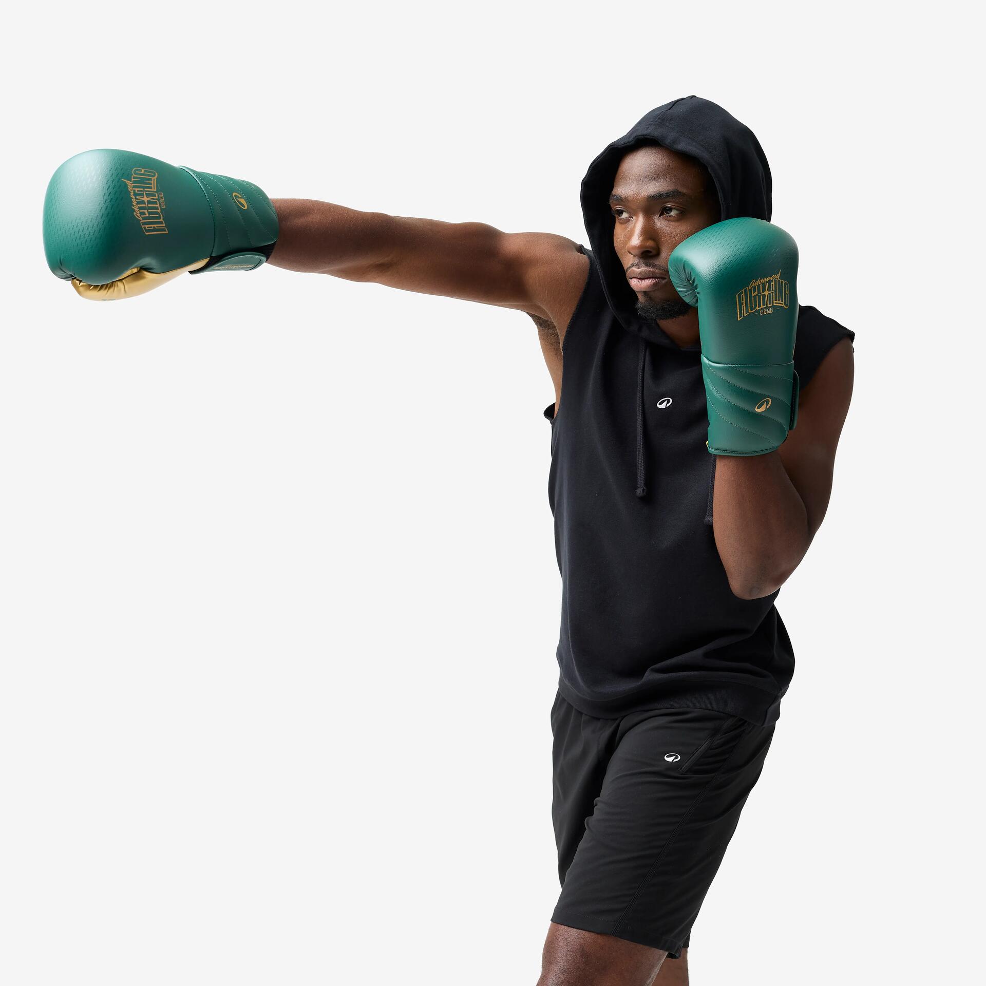 Boxing Hooded Tank Top - Black