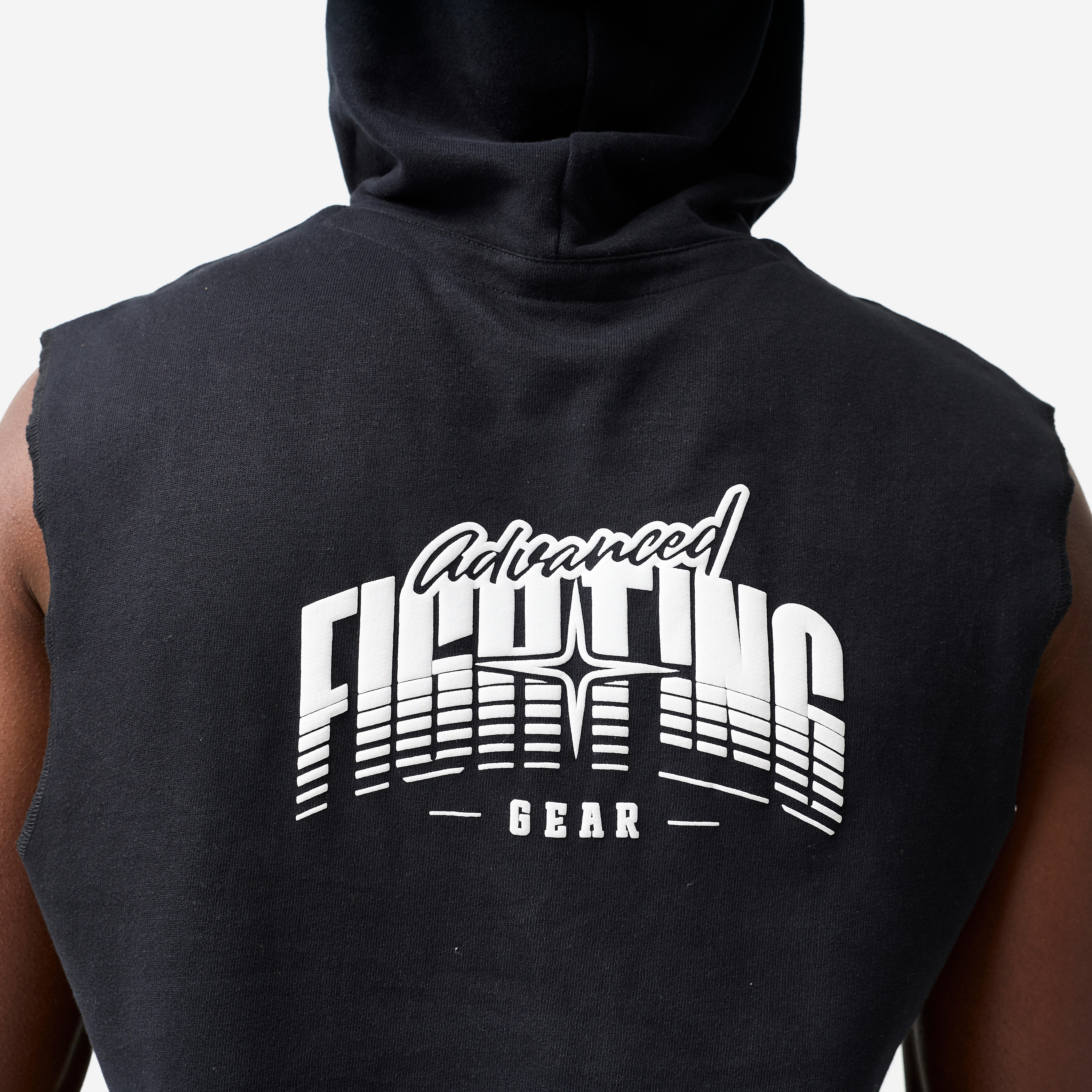 Boxing Hooded Tank Top - Black