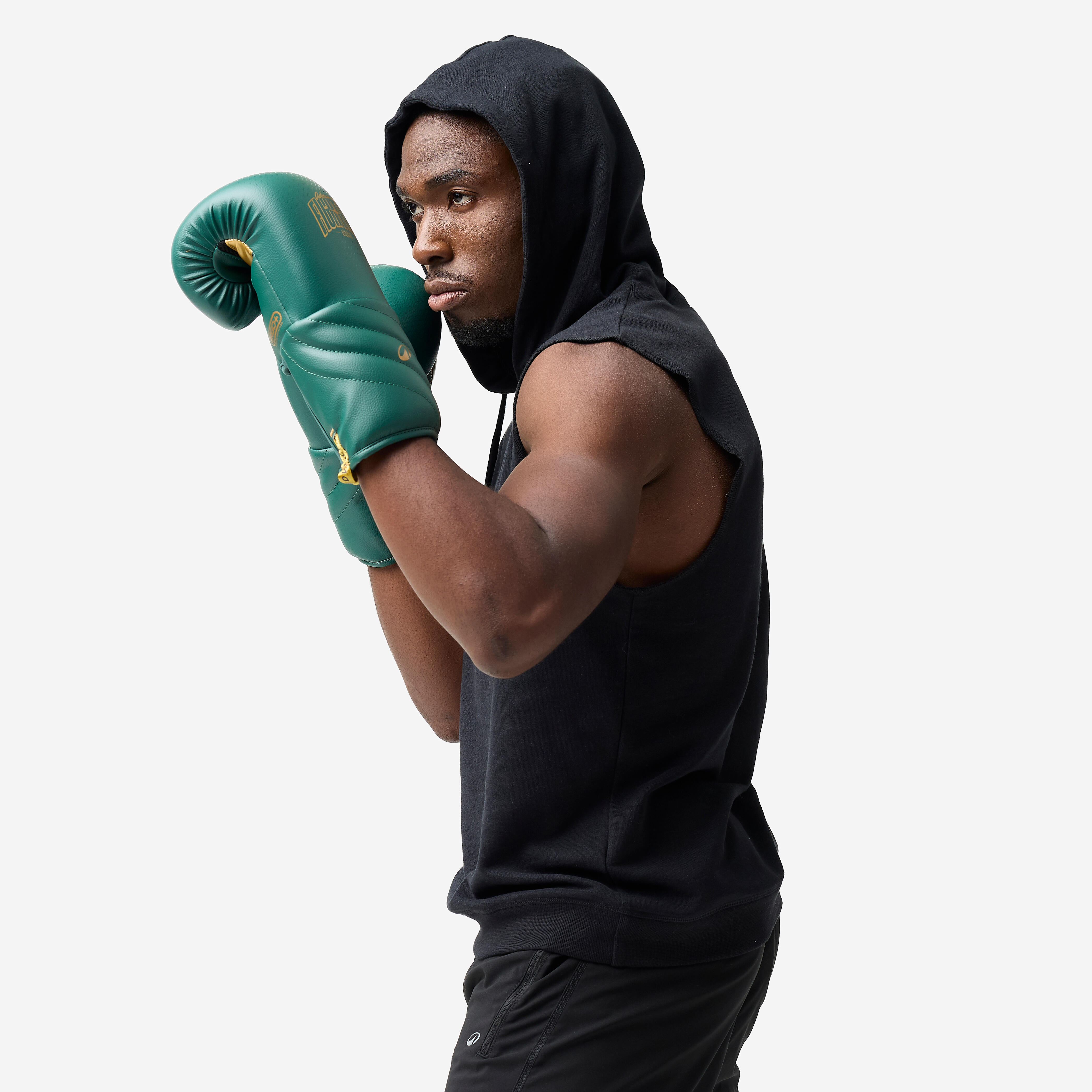 Boxing Hooded Tank Top - Black