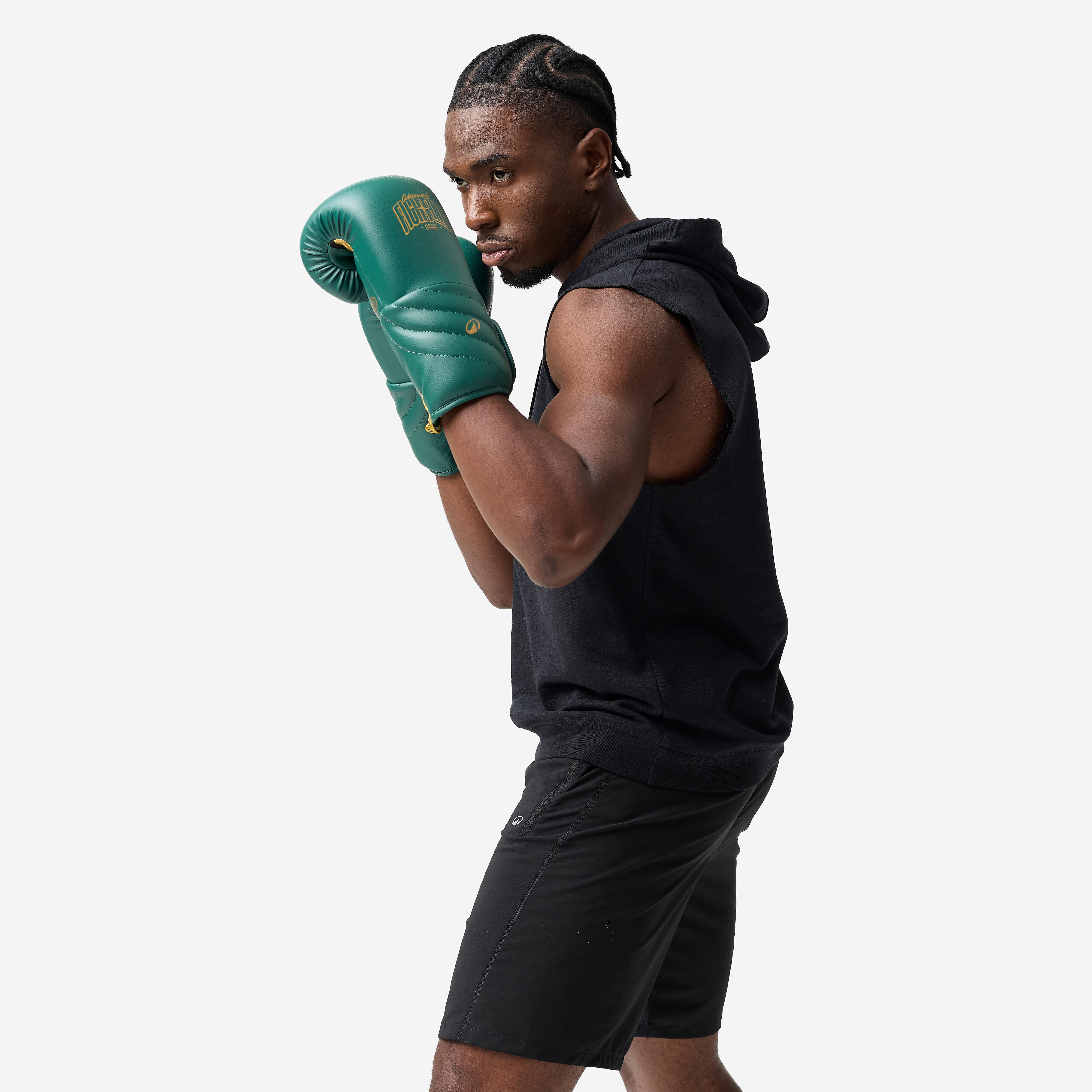 Boxing Hooded Tank Top - Black
