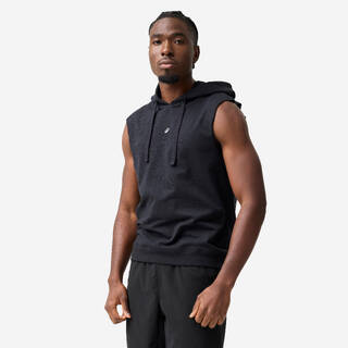 Boxing Hooded Tank Top - Black