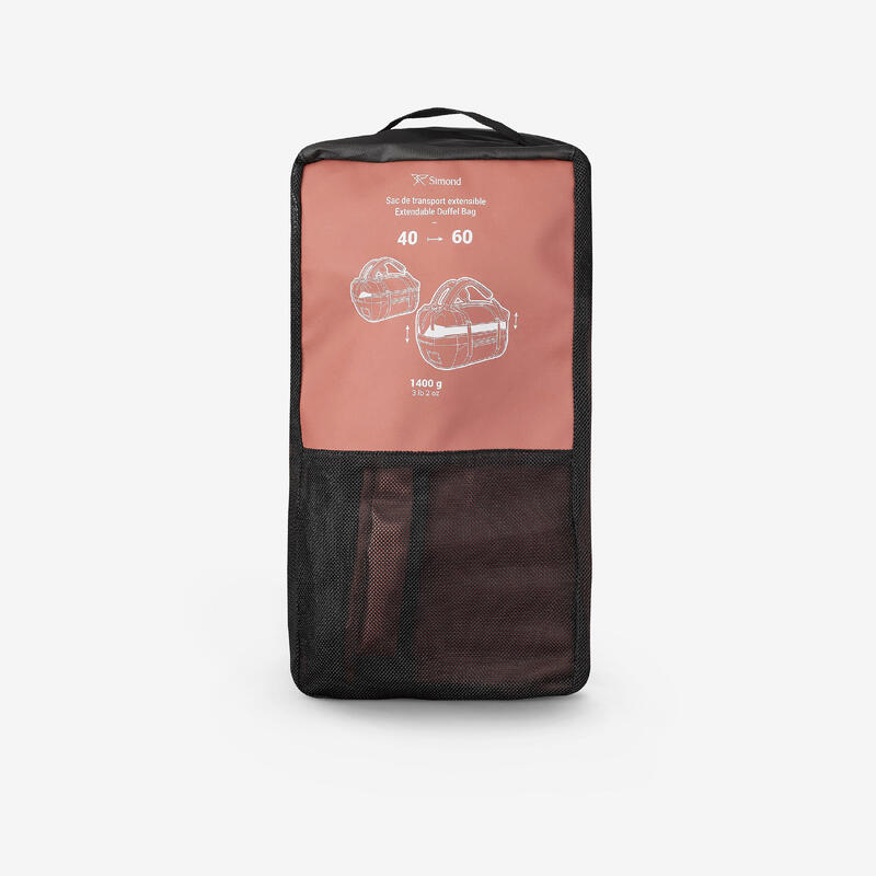 Rucsac de transport de trekking, 40L - 60L, DUFFEL 500 EXTEND maro