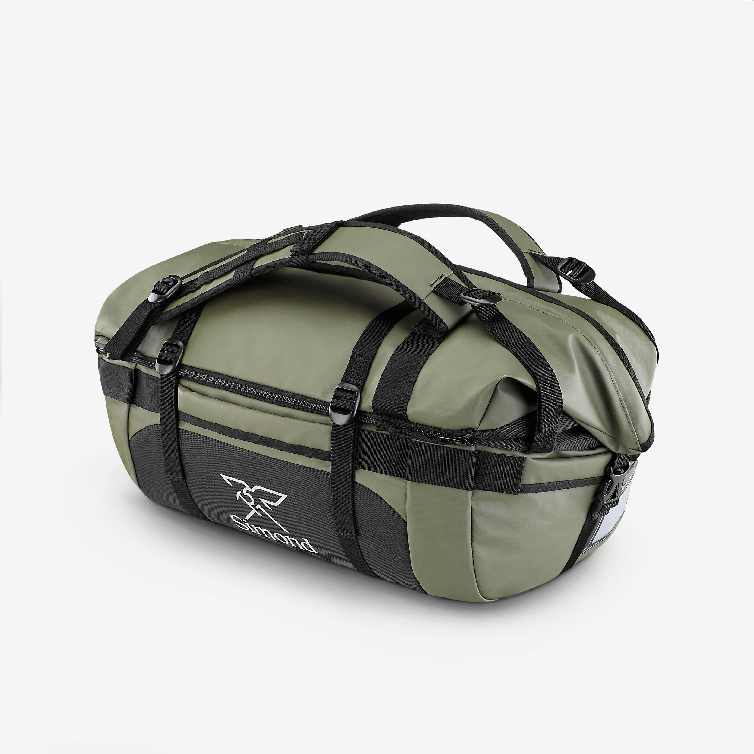 Trekking Carry Bag - 40 L to 60 L Duffel 500 Extend - Khaki Green