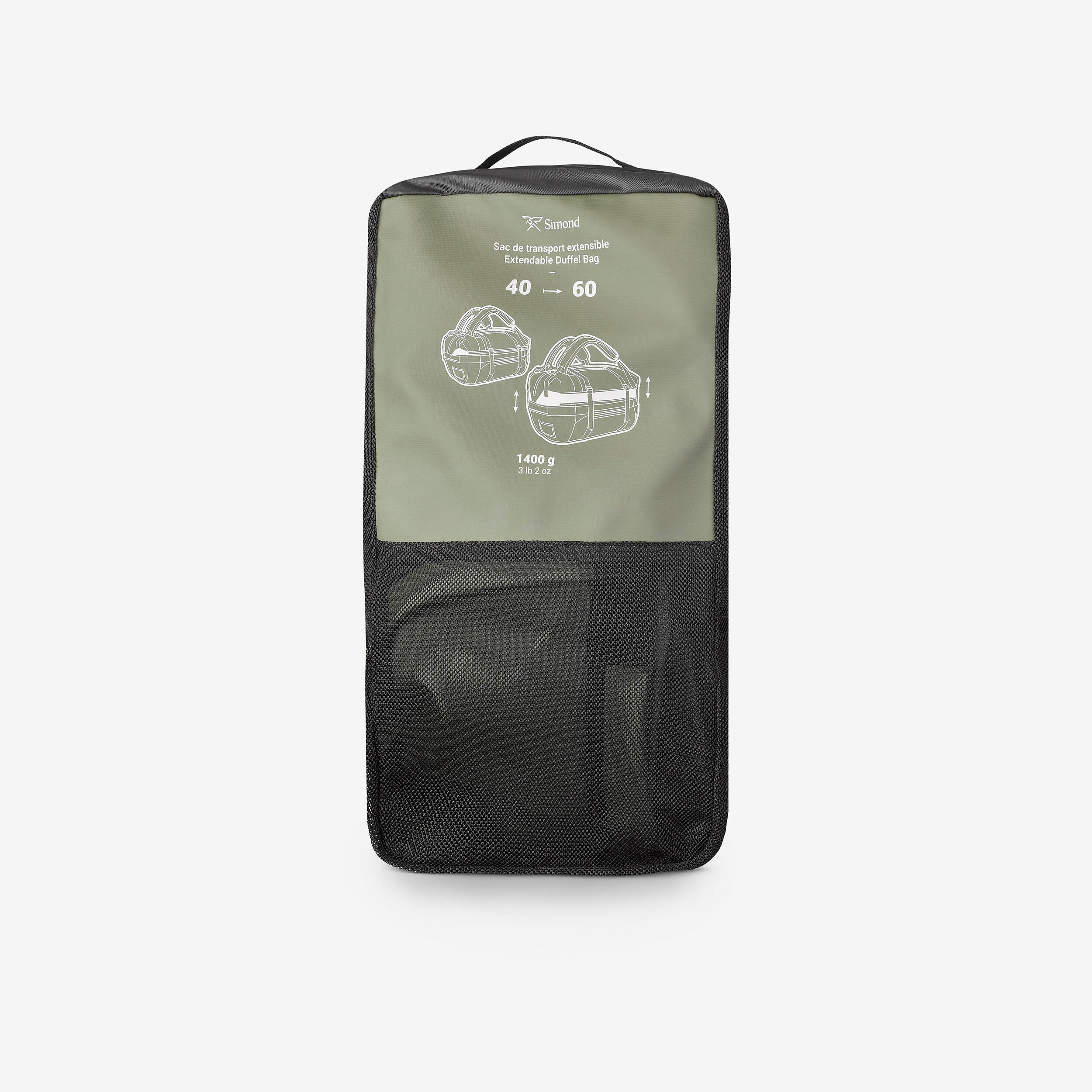 40-60 L Hiking Bag - Duffel 500 Extend 10/12