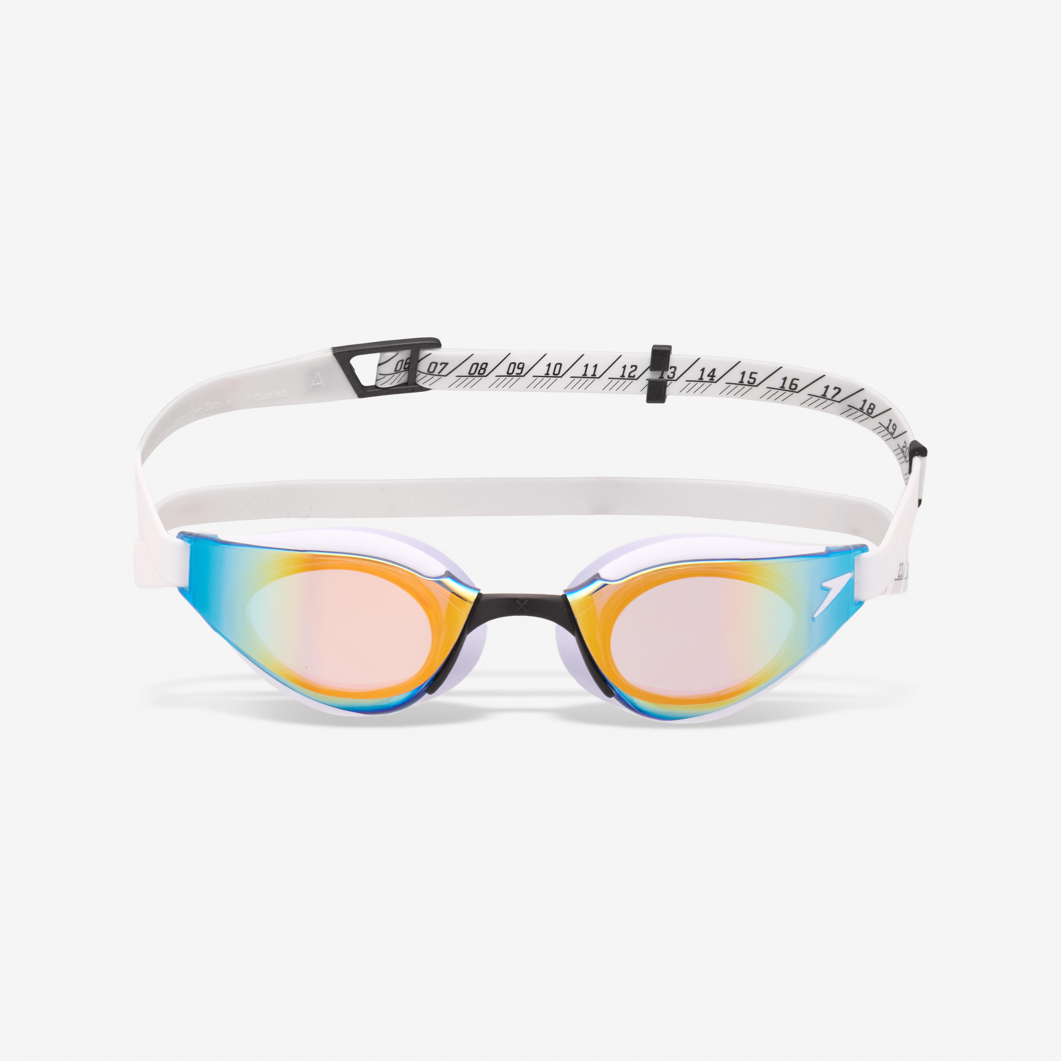 SPEEDO Plavecké okuliare na preteky Speedo Hyper Elite bielo-modré bez · záber 4