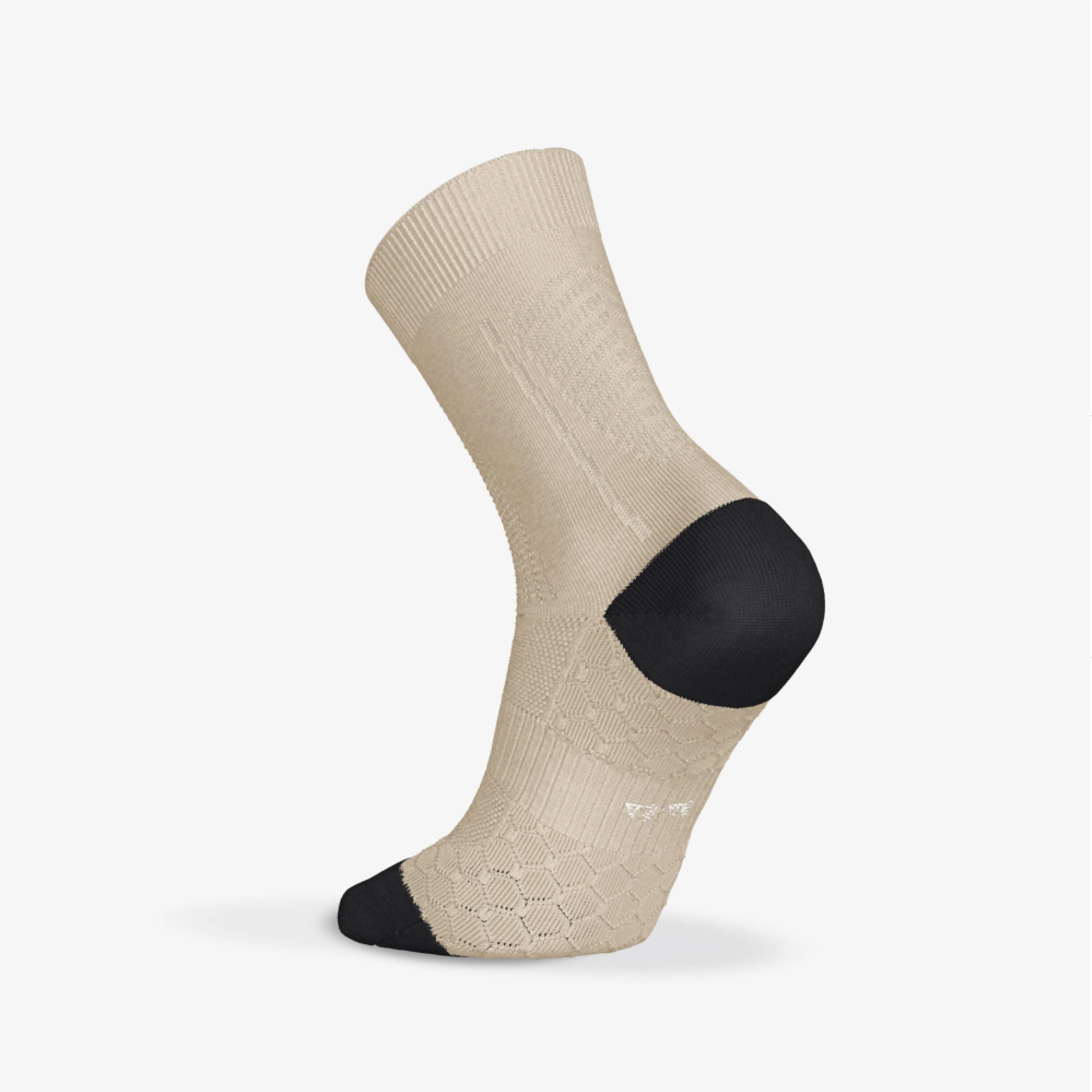 Chaussettes de course mi-mollet en laine mérinos, Run 900 4/5
