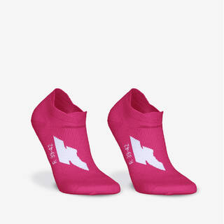 Pack of 2 pairs of run500 thin invisible running socks-Pink