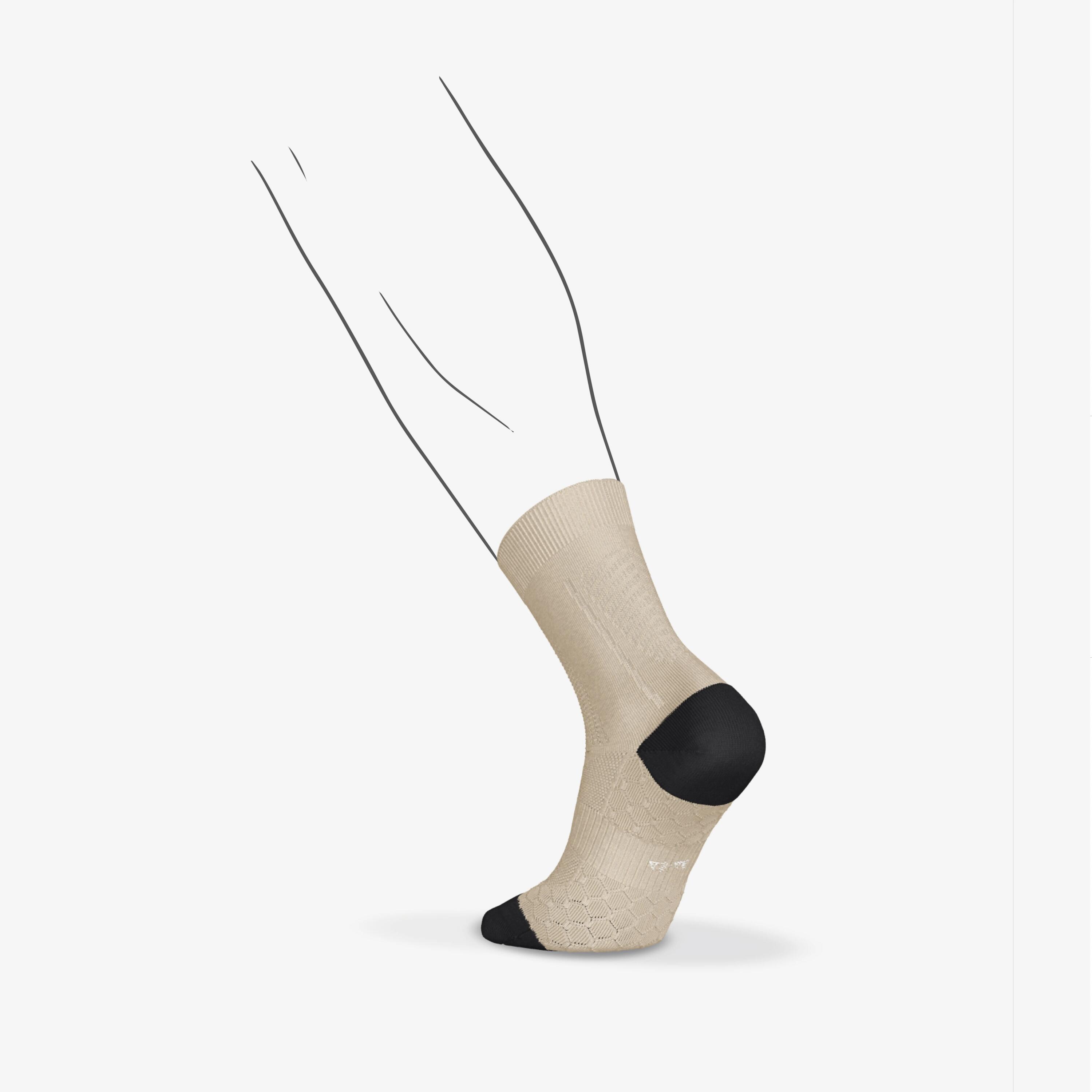 Chaussettes de course mi-mollet en laine mérinos, Run 900 2/5