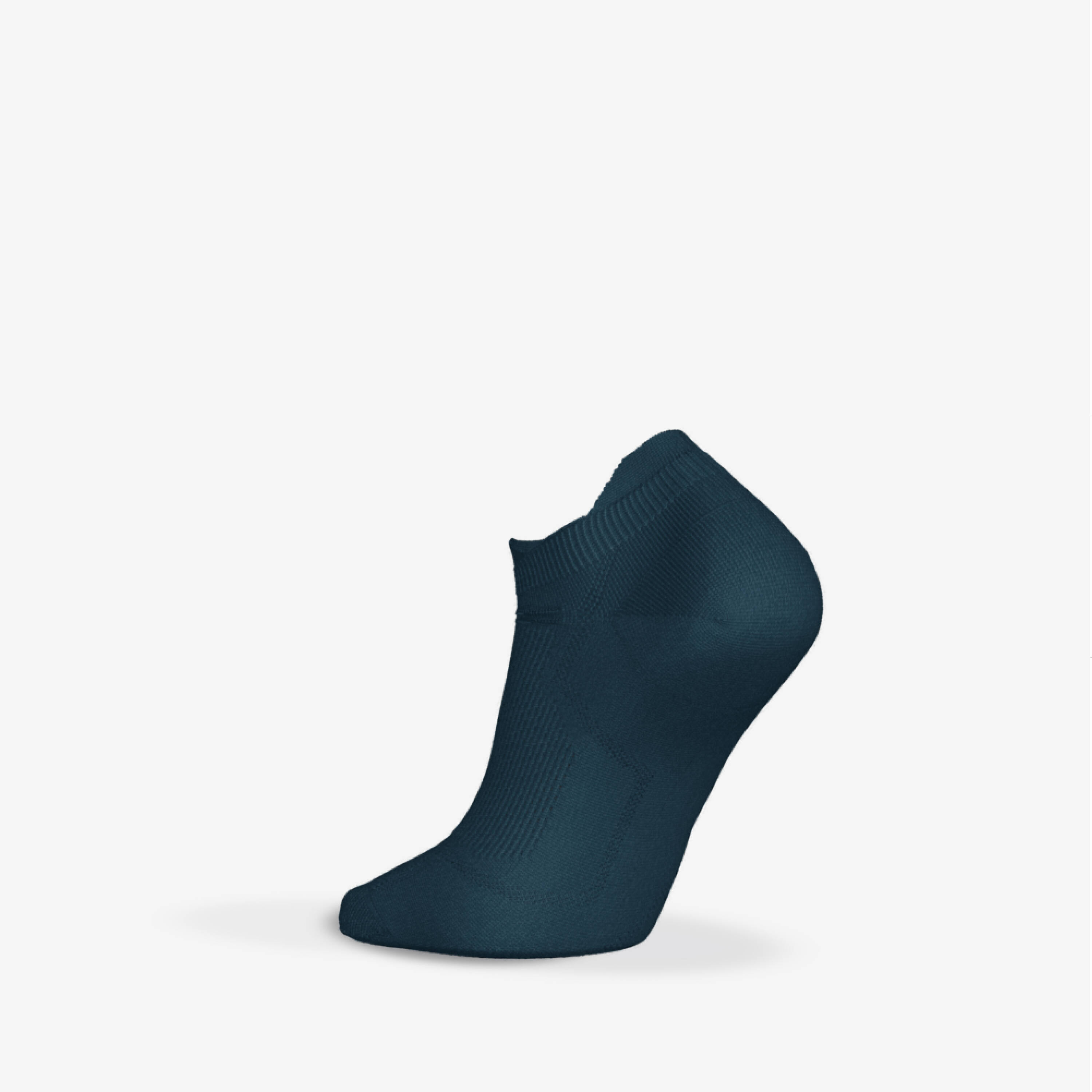 Pack of 2 pairs of run500 thin invisible running socks-Turquoise -  3